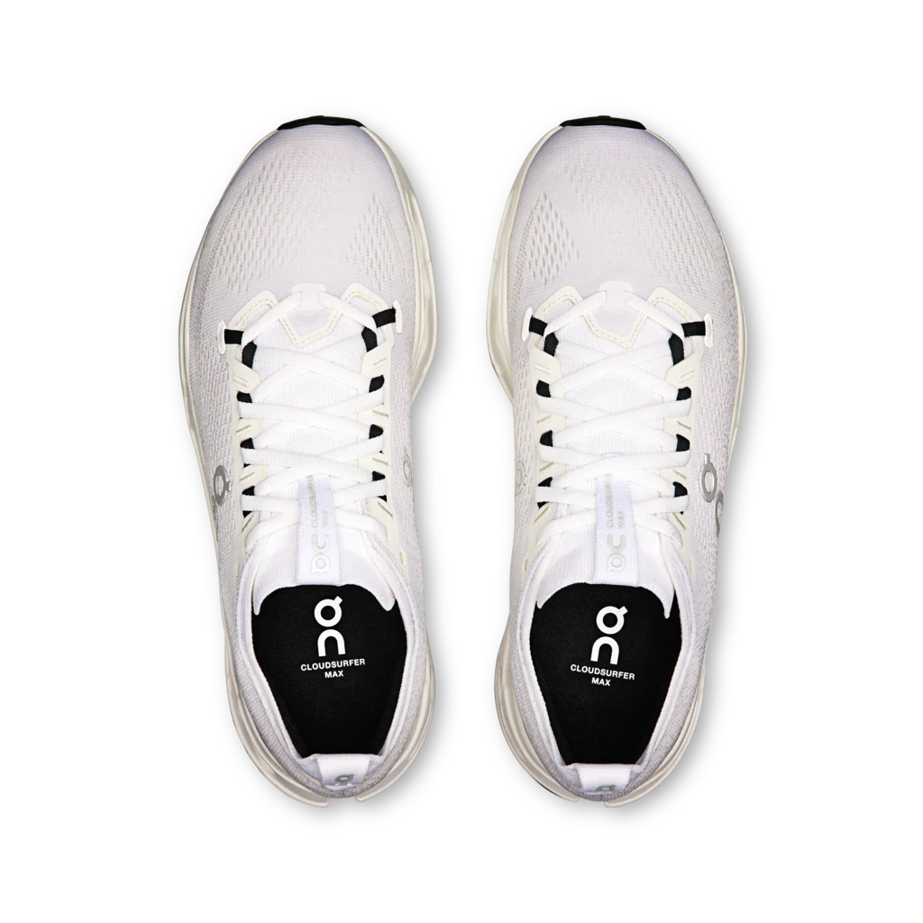 ON Womens Cloudsurfer Max - White/White - AW25 - Image 3