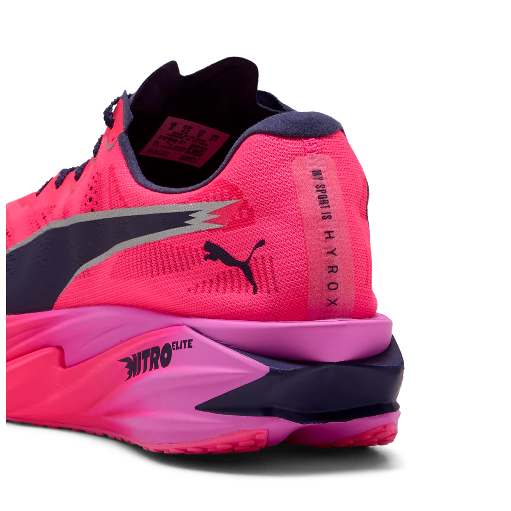 Puma Mens Deviate NITRO Elite 4 Hyrox - Pure Pink/Electric Orchid/Deep Plum - Neutral - SS26 - Image 4