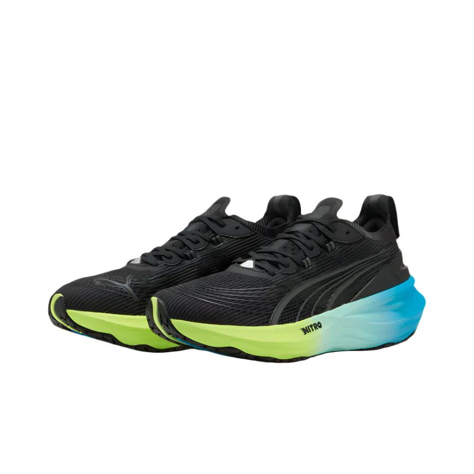 Puma Mens ForeverRun NITRO 2 - Puma Black/Fizzy Light/Speed Blue - Stability - AW25 - Image 3