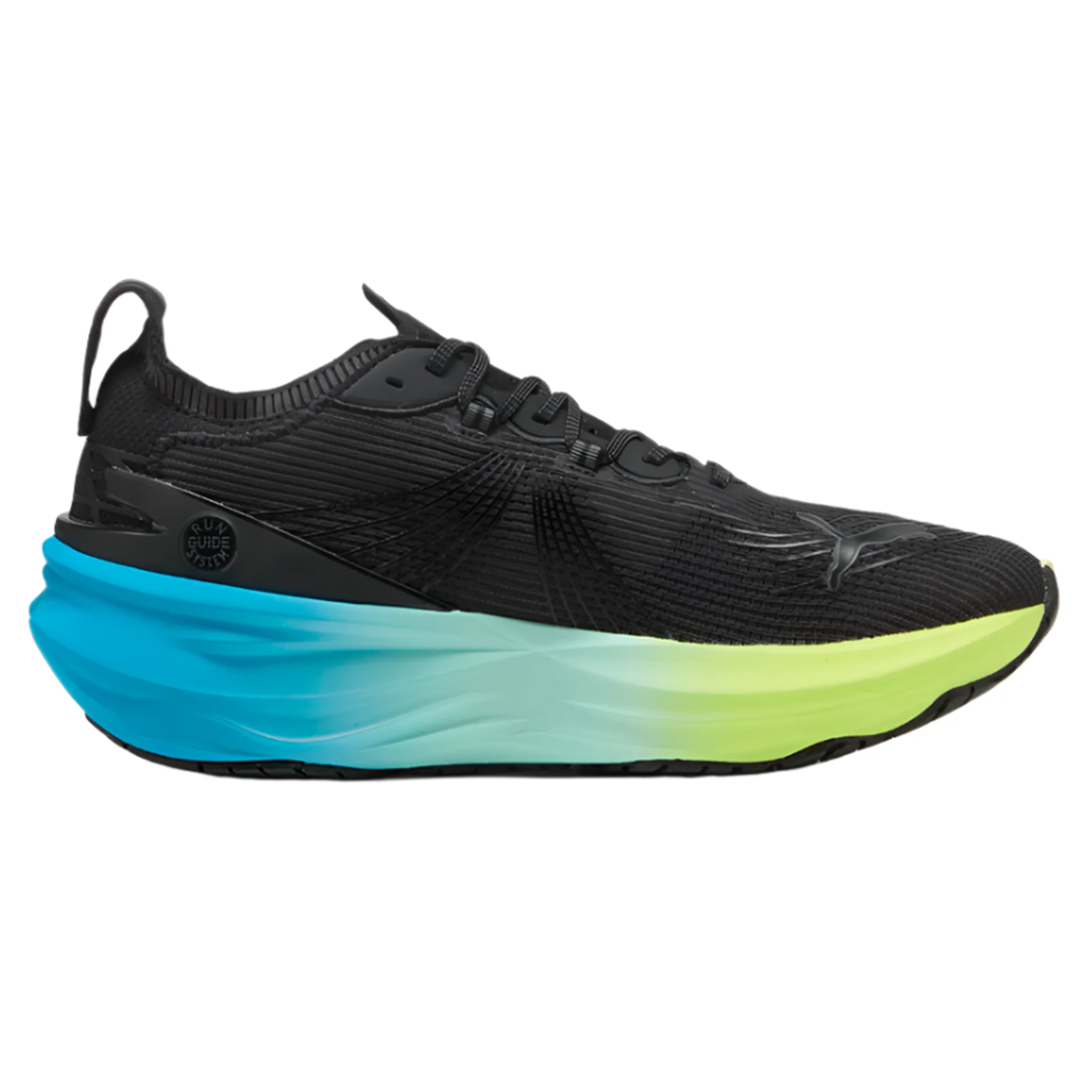 Puma Mens ForeverRun NITRO 2 - Puma Black/Fizzy Light/Speed Blue - Stability - AW25 - Image 4
