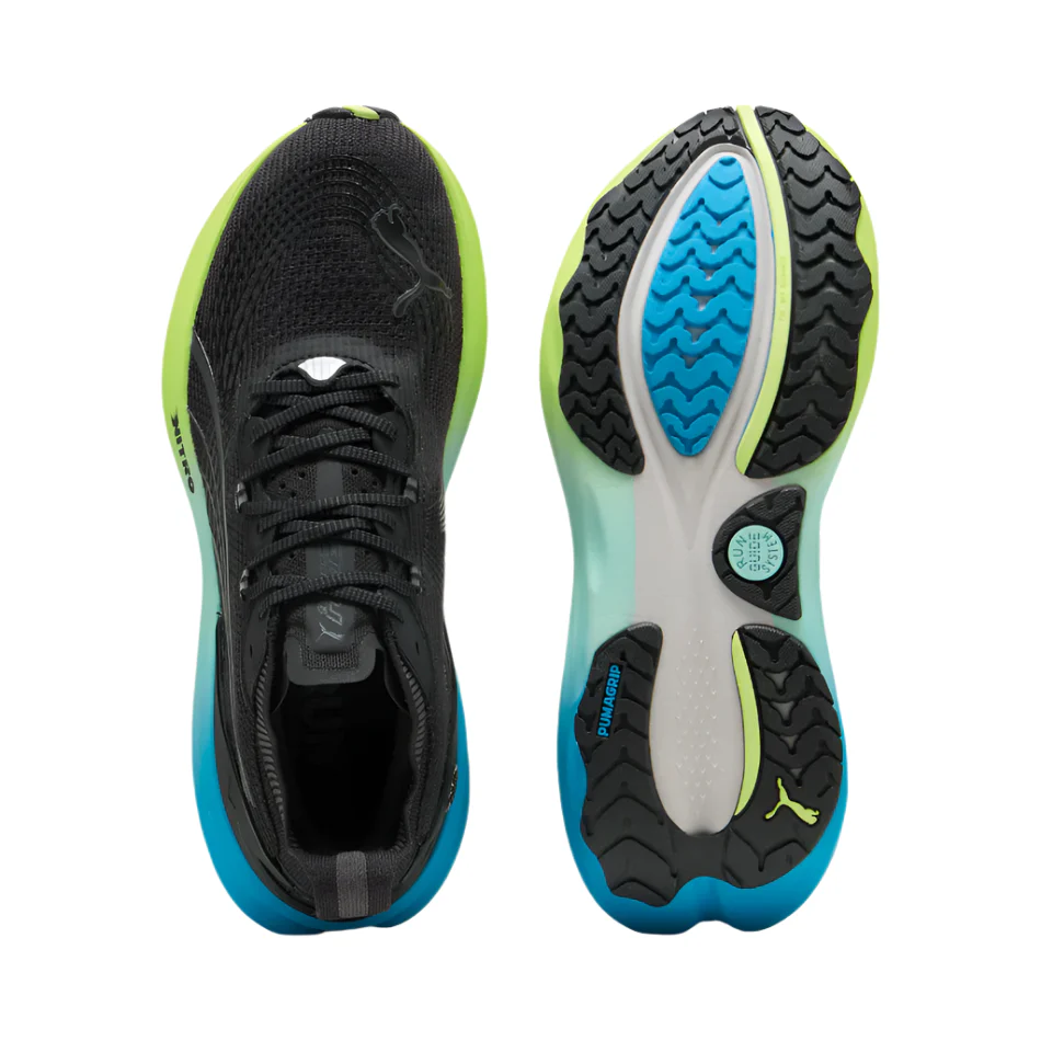 Puma Mens ForeverRun NITRO 2 - Puma Black/Fizzy Light/Speed Blue - Stability - AW25 - Image 5