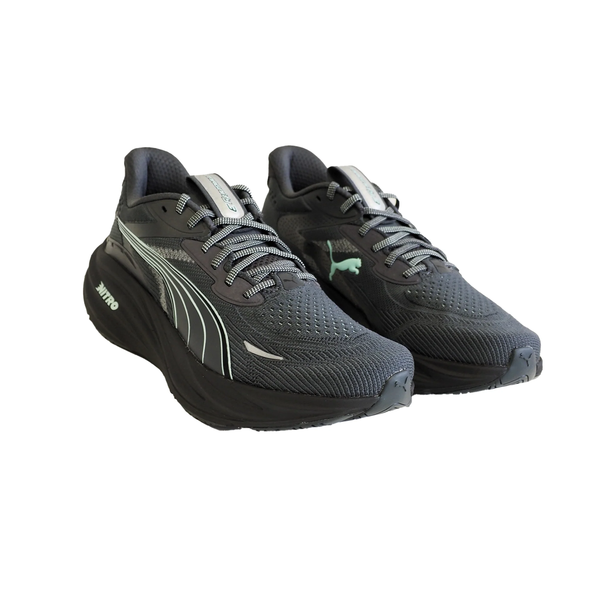 Puma Mens Magnify NITRO 3 - Dusky Gray/Mint Melt/Puma Silver - Neutral - AW25 - Image 3