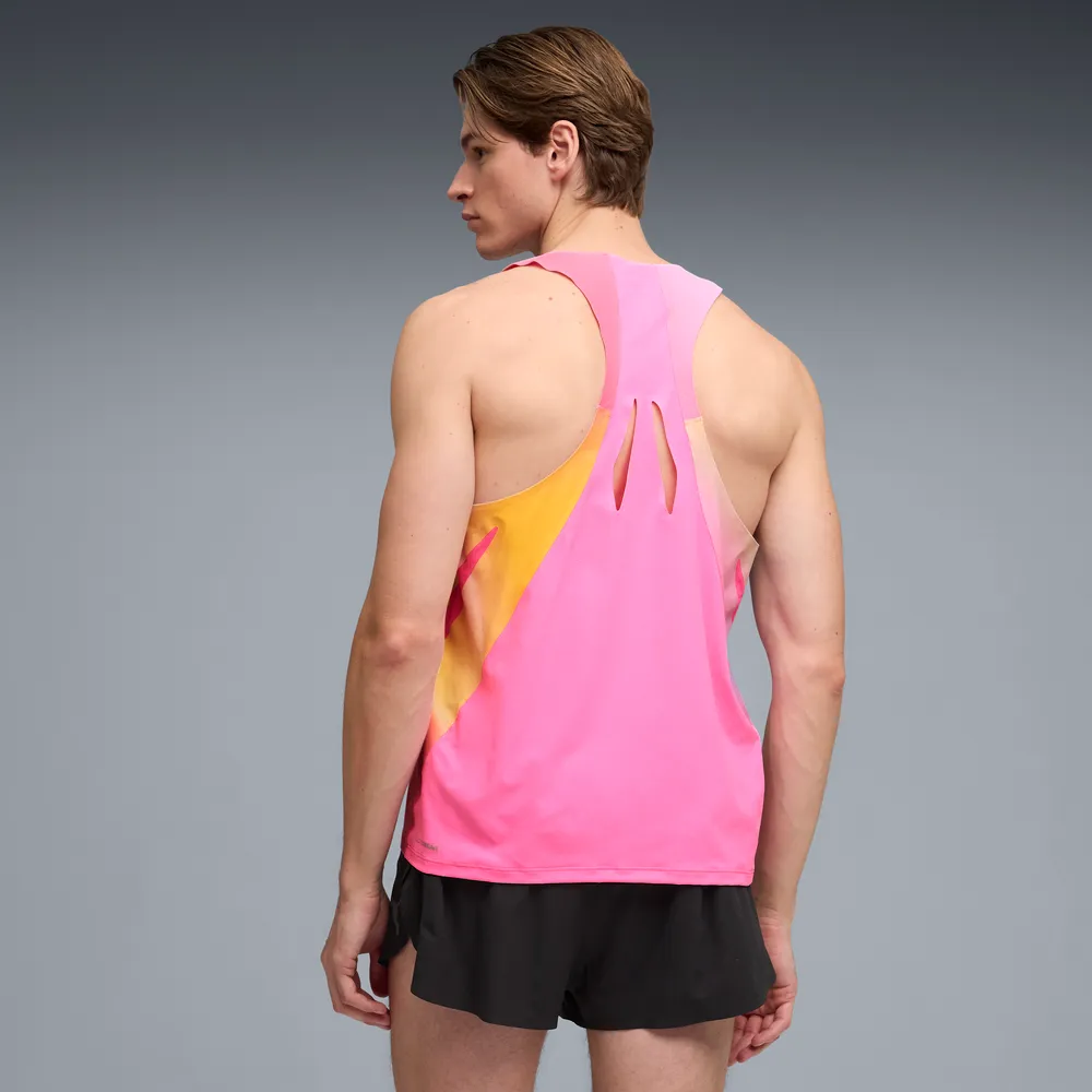 Puma Mens Ultraweave Graphic Singlet - Poison Pink - SS26 - Image 4