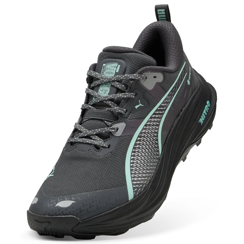 Puma Mens Voyage NITRO 4 GTX - Dusky Grey/Puma Black/Mint Melt - Trail - AW25 - Image 6
