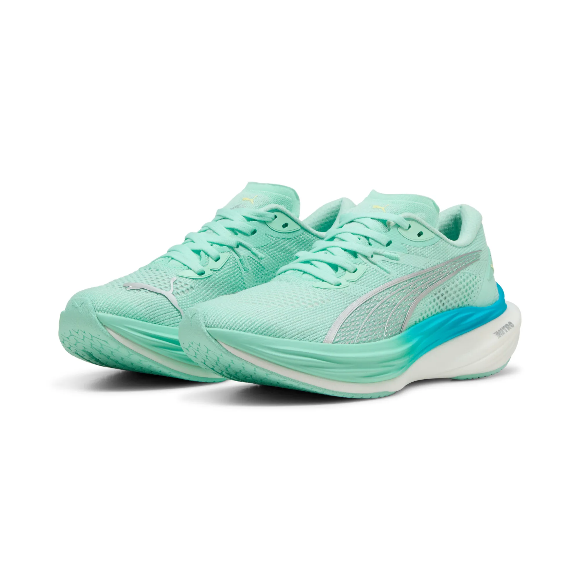 Puma Womens Deviate NITRO 3 - Mint Melt/Speed Blue - Neutral - AW25 - Image 4