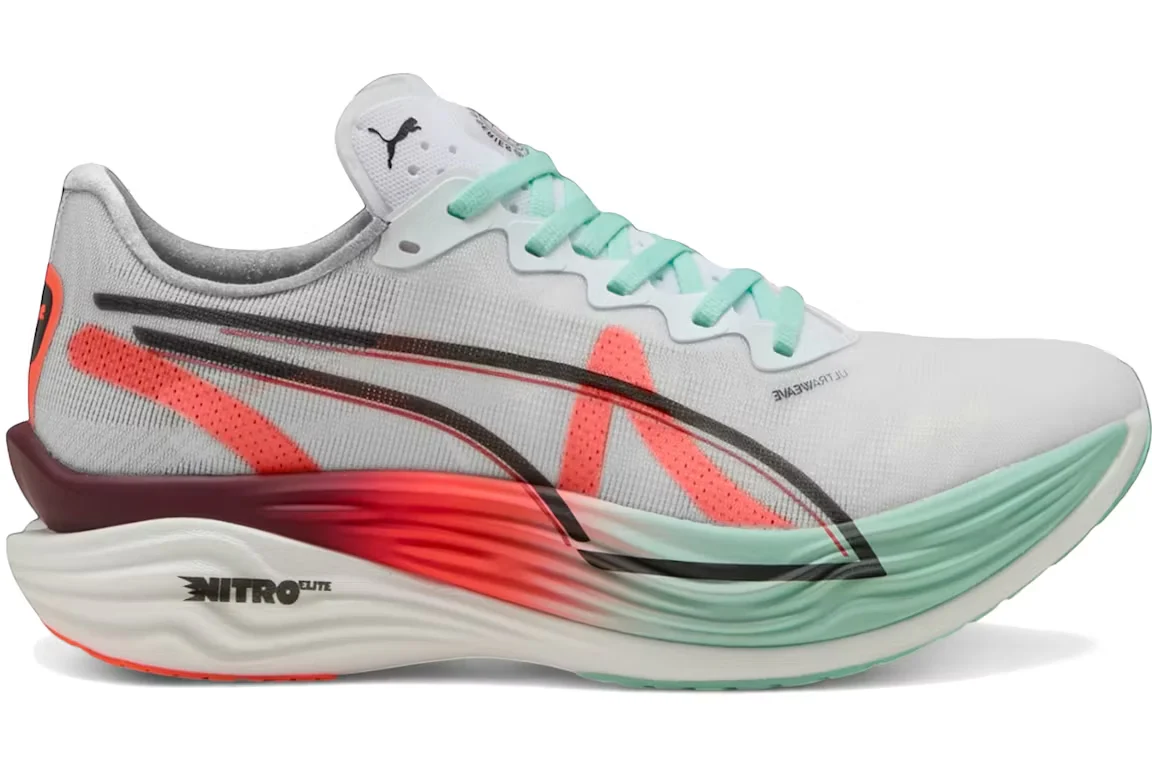 Puma Womens Deviate NITRO Elite 3 Hyrox - Puma White/Glowing Red/Mint Melt - Neutral - AW25 - Image 7