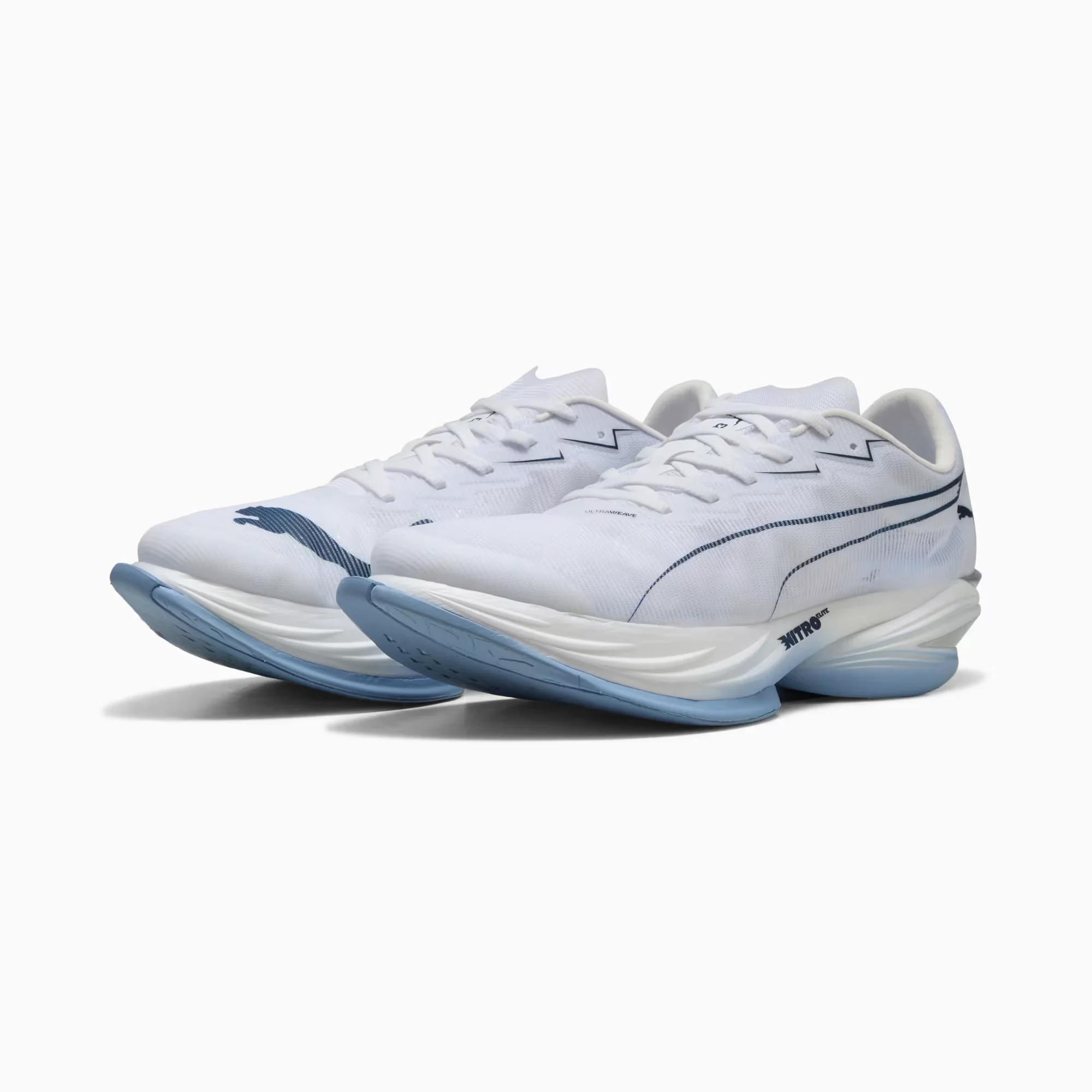 Puma Womens Fast-R NITRO Elite 3 - White/Chambray Blue - Neutral - SS26 - Image 4