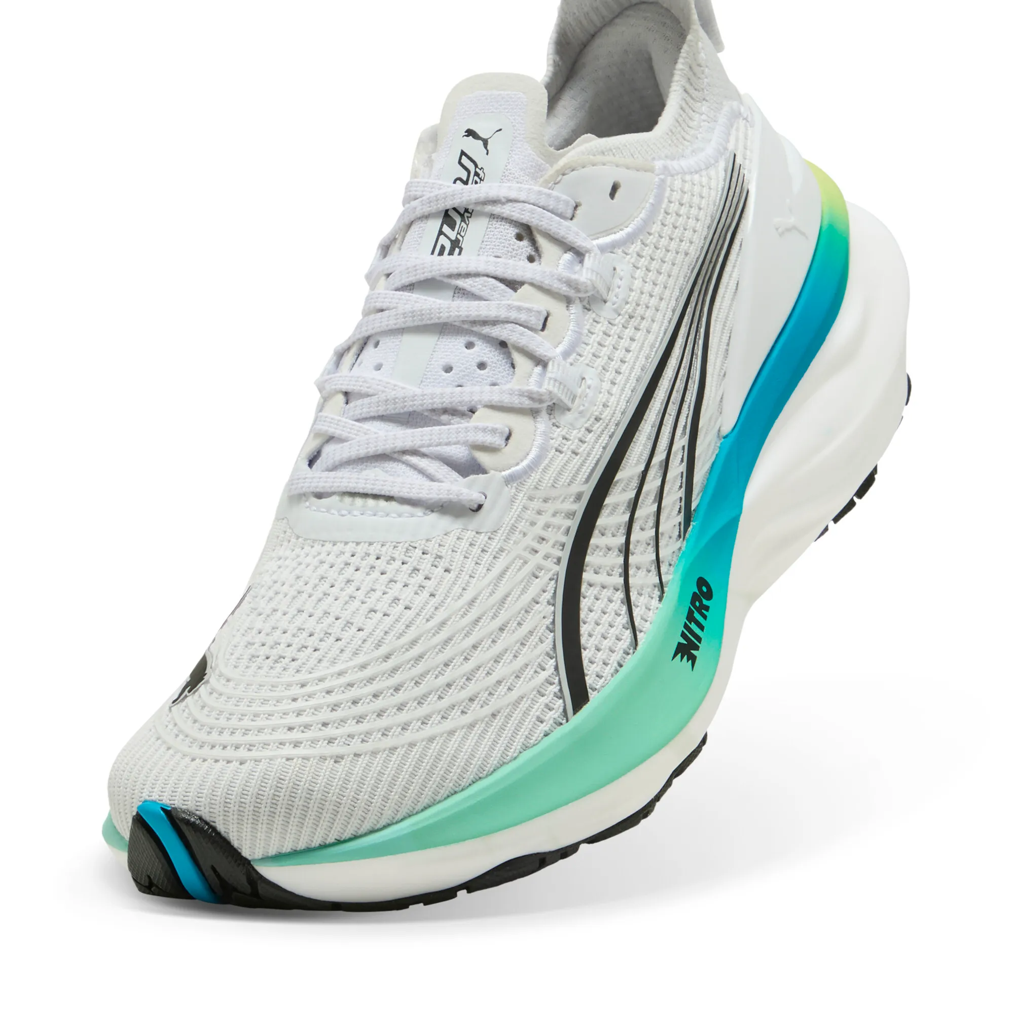 Puma Womens ForeverRun NITRO 2 - Puma White/Mint Melt - Stability - AW25 - Image 6