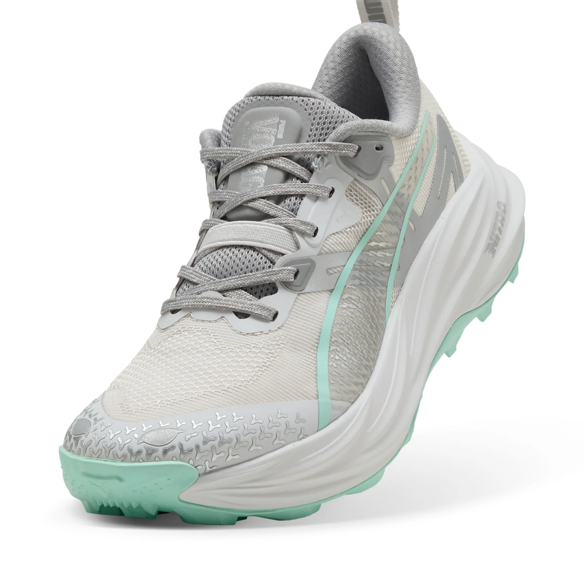 Puma Womens Voyage NITRO 4 - Feather Gray/Mint Melt/Puma Silver - Trail - AW25 - Image 6