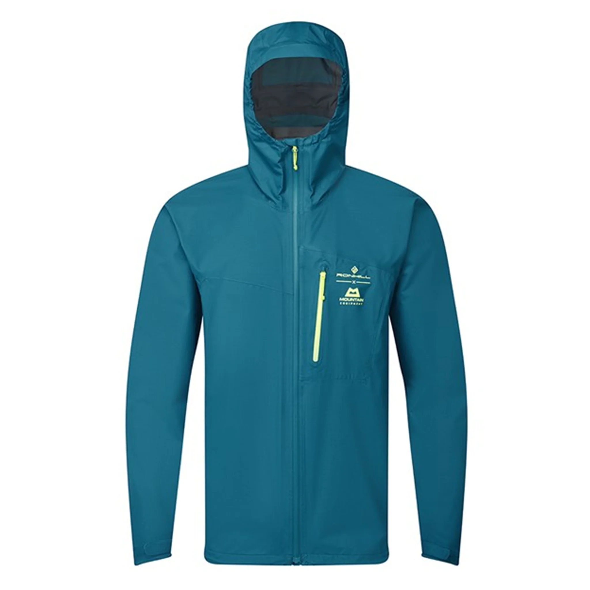 RonHill Mens Tech Gore-Tex Waterproof Mercurial Jacket - Deep Teal/Acid
