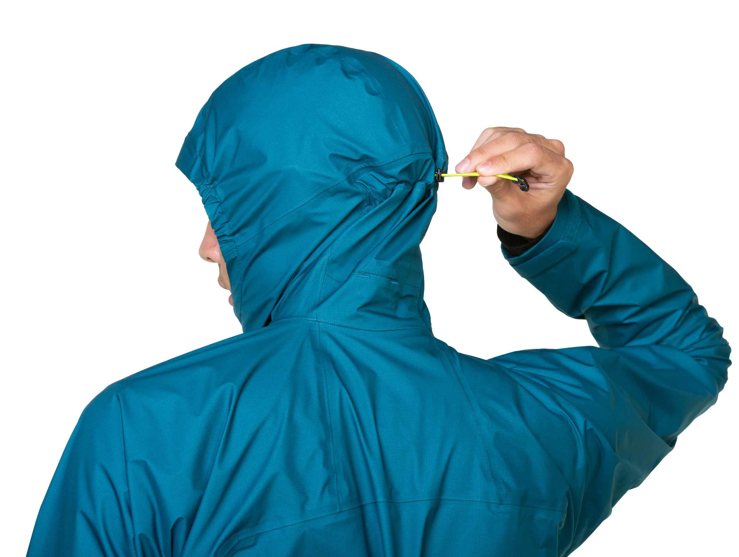 RonHill Mens Tech Gore-Tex Waterproof Mercurial Jacket - Deep Teal/Acid - Image 8