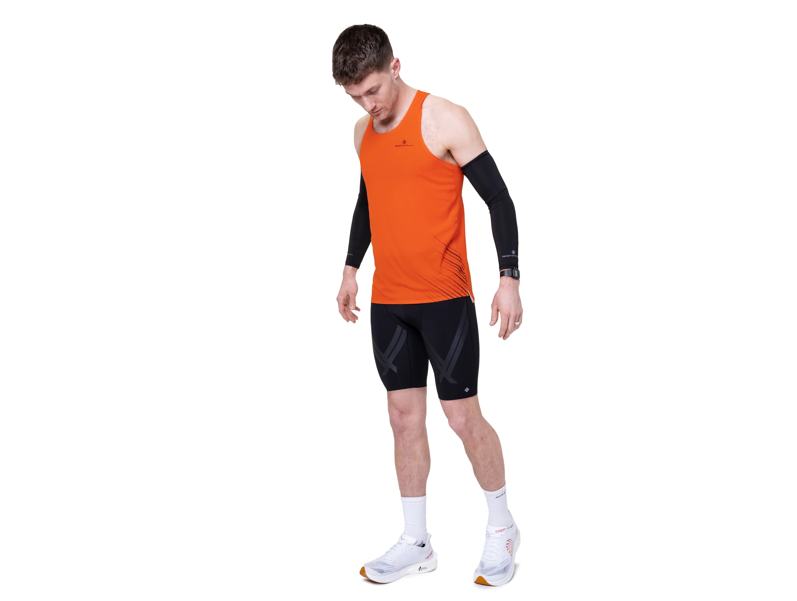 RonHill Mens Tech Race Half Tight - All Black - SS26 - Image 5