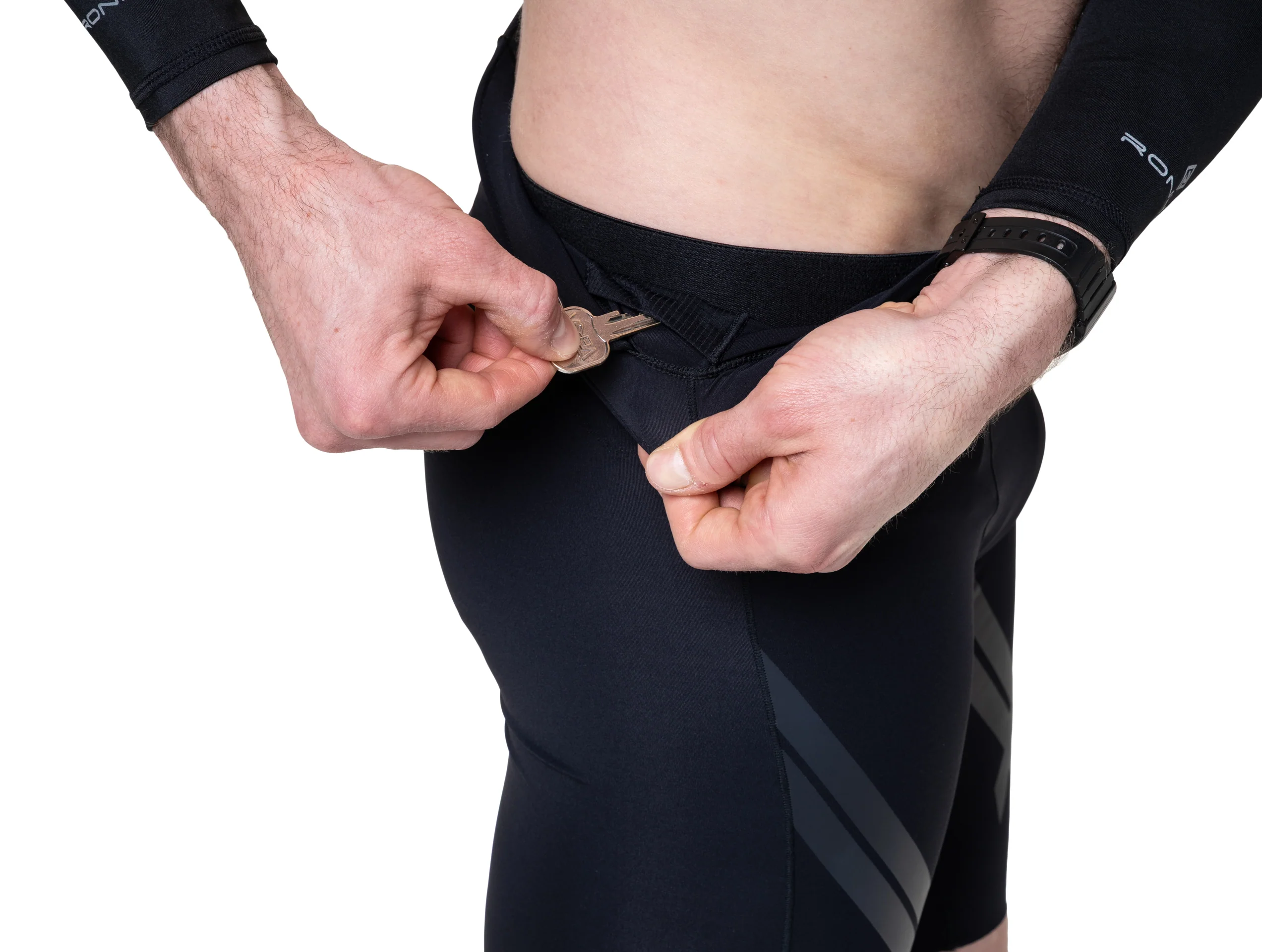 RonHill Mens Tech Race Half Tight - All Black - SS26 - Image 8