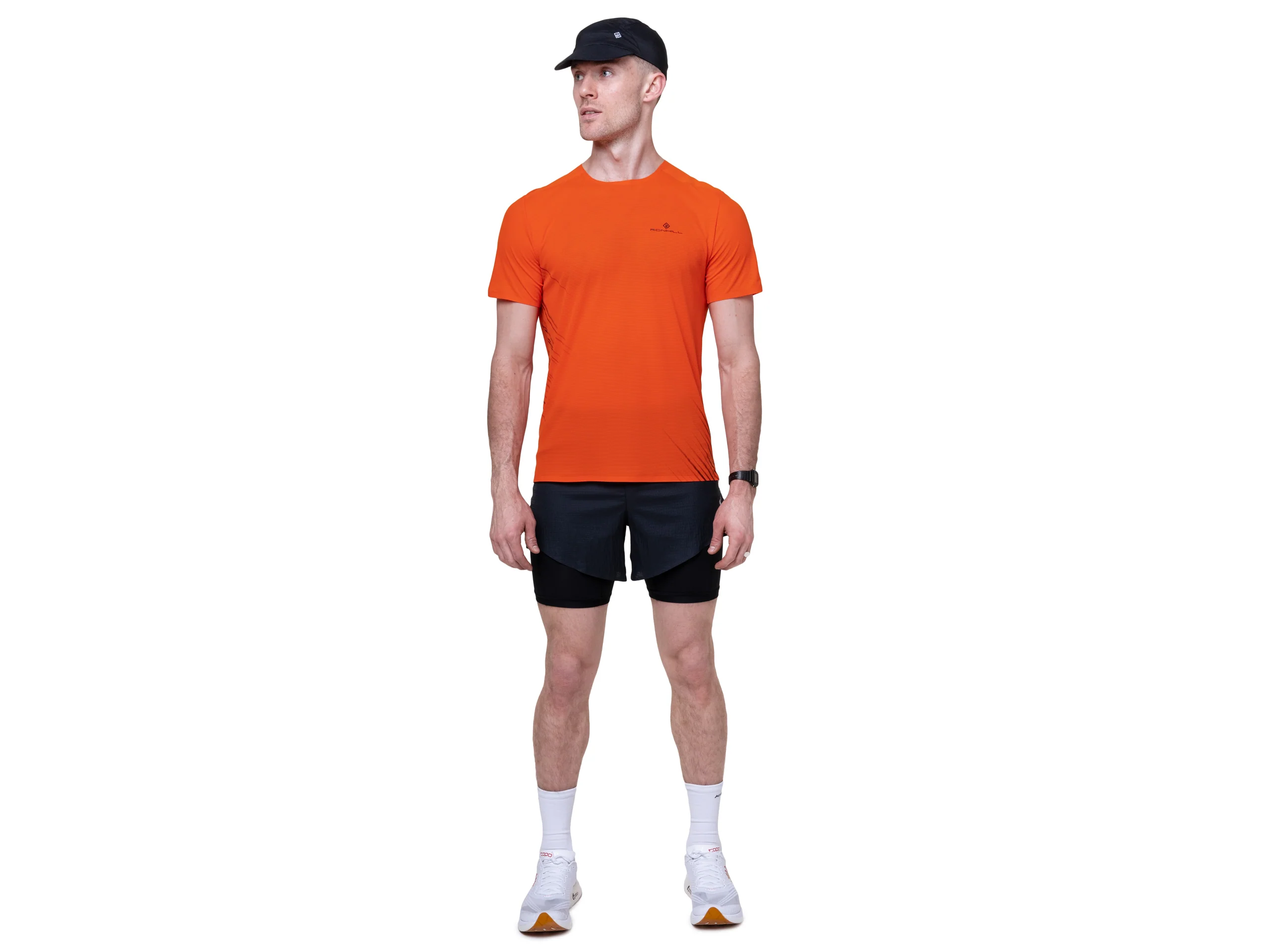 RonHill Mens Tech Race S/S Tee - Ronhill Red/Black - SS26 - Image 4