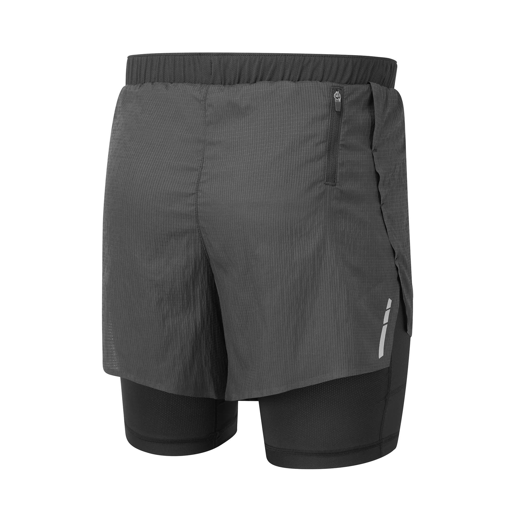 Ronhill Mens Tech Race Twin Short - All Black - SS26 - Image 2