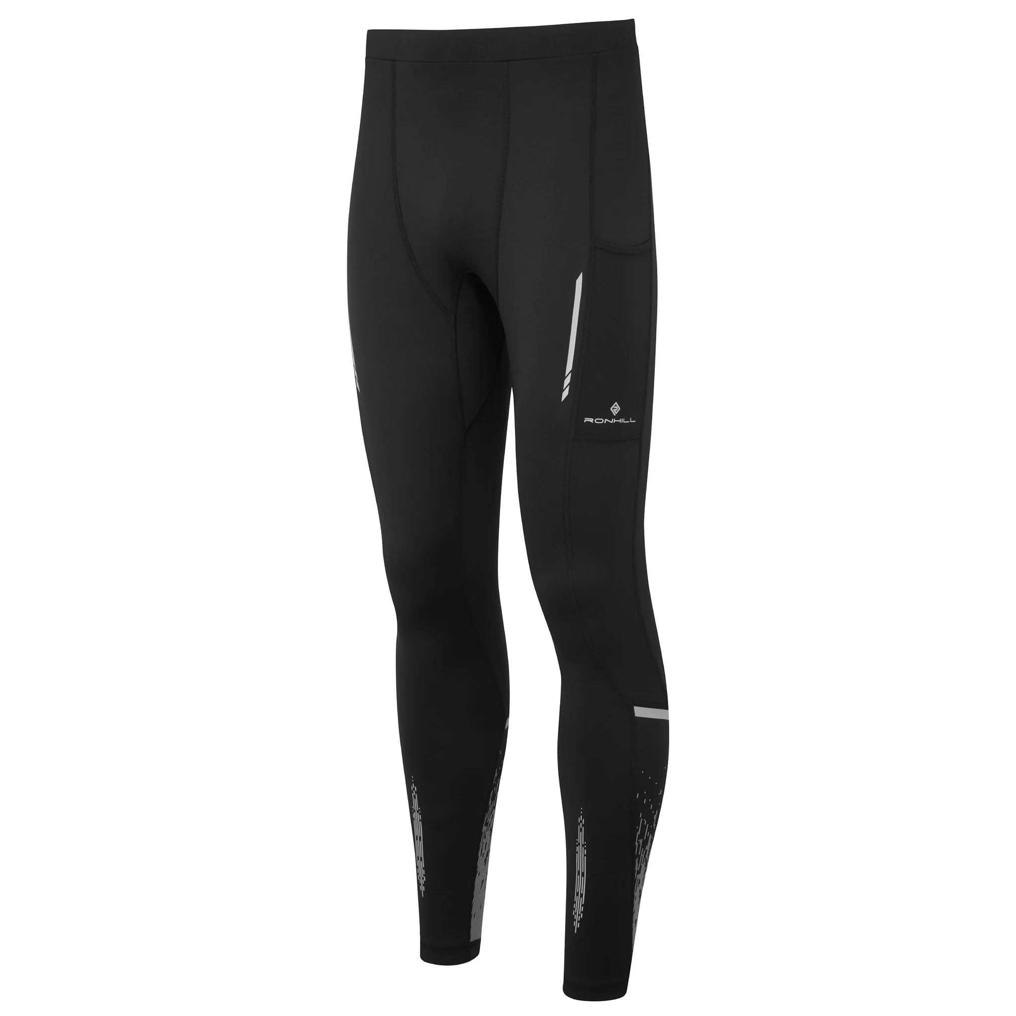 RonHill Men's Tech Reflect Tight - Black/Reflect - AW25