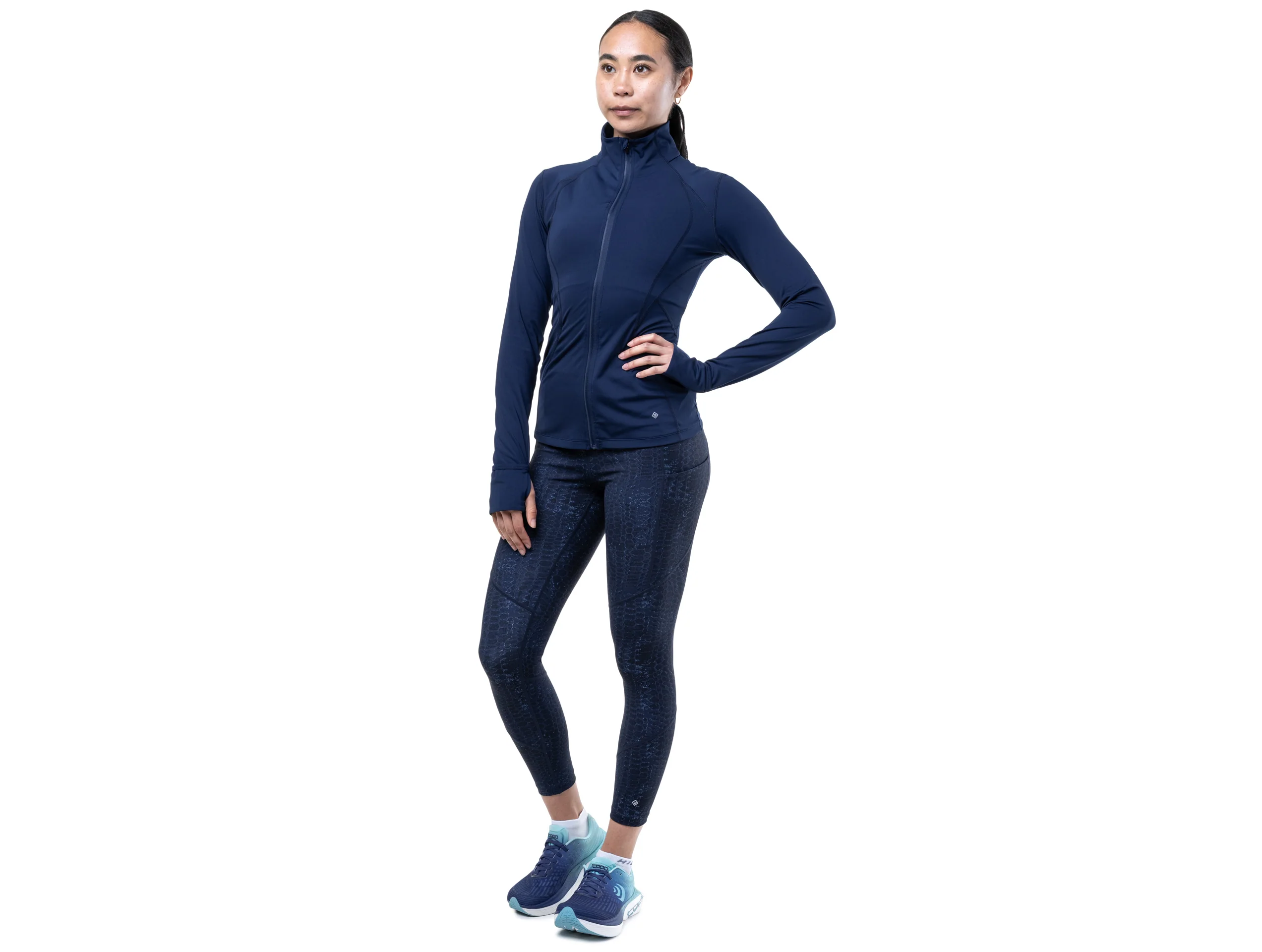 RonHill Womens Tech 7/8 Tight - Dark Navy/Serpent - SS26 - Image 3