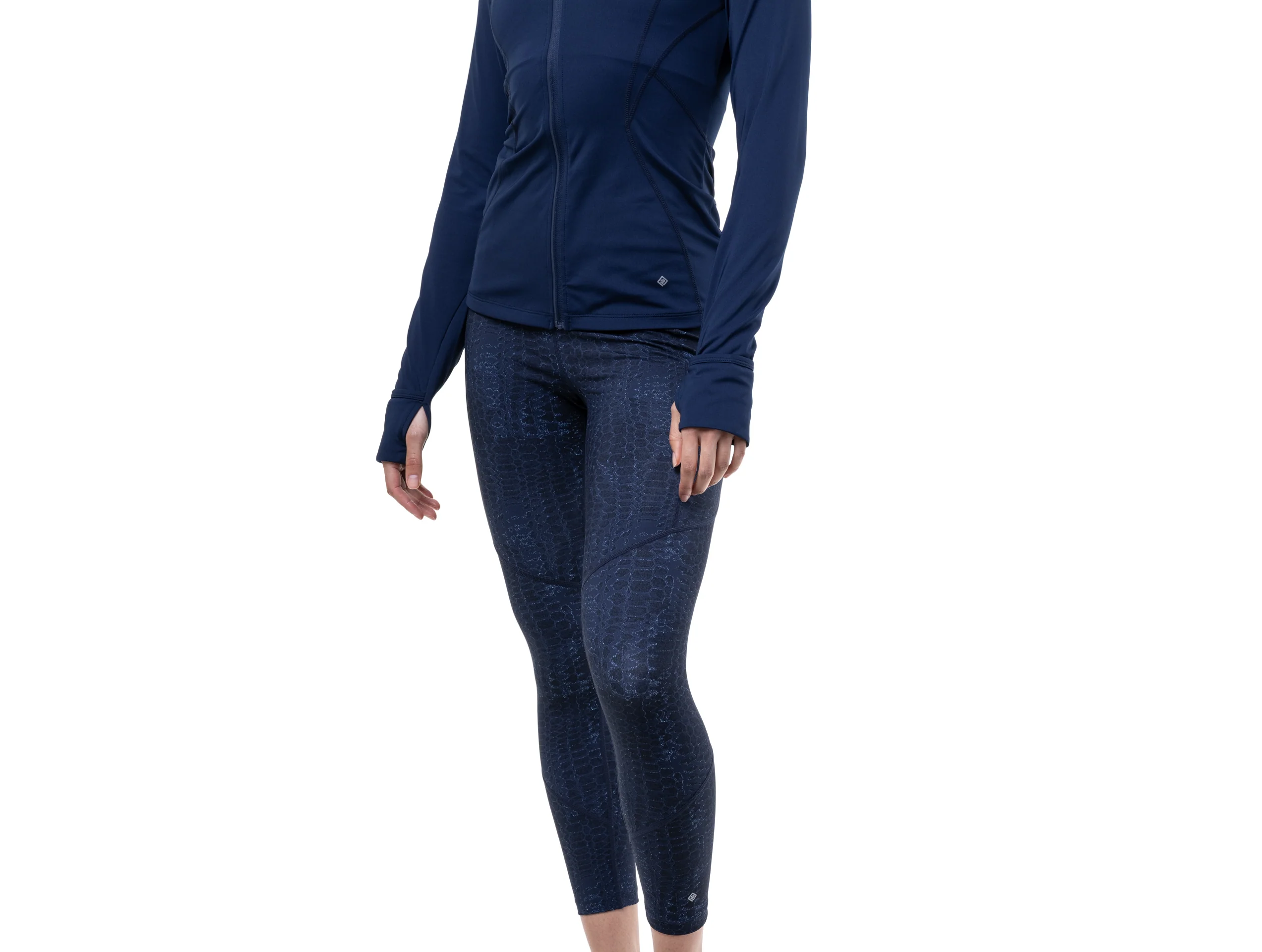 RonHill Womens Tech 7/8 Tight - Dark Navy/Serpent - SS26 - Image 4