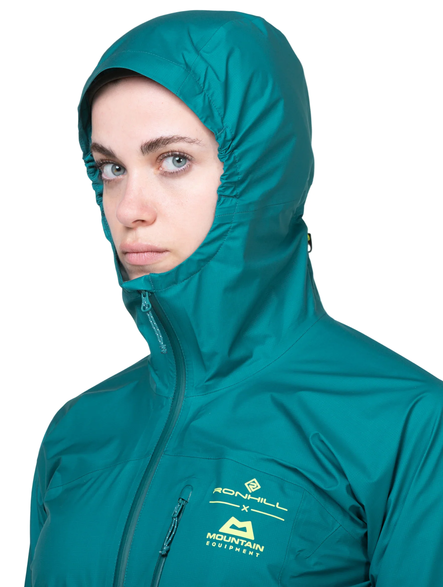 RonHill Womens Tech Gore-Tex Mercurial Jacket - Marine/Acid - Image 4