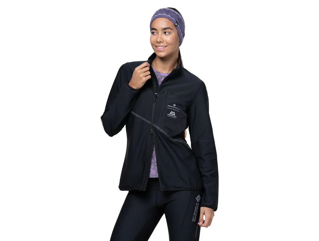 RonHill Womens Tech Gore-Tex Windstopper Jacket - All Black - AW25 - Image 4