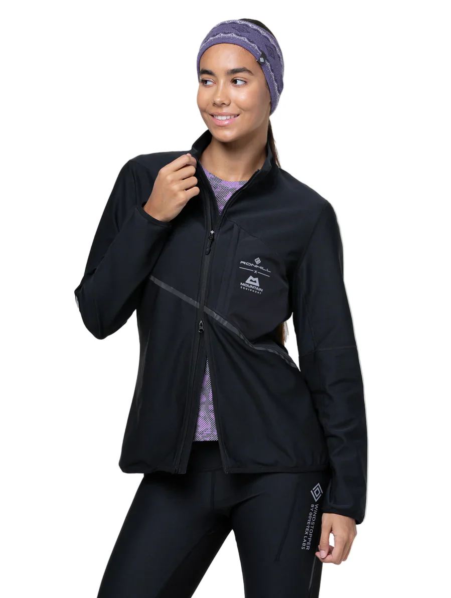 RonHill Womens Tech Gore-Tex Windstopper Jacket - All Black - AW25 - Image 6