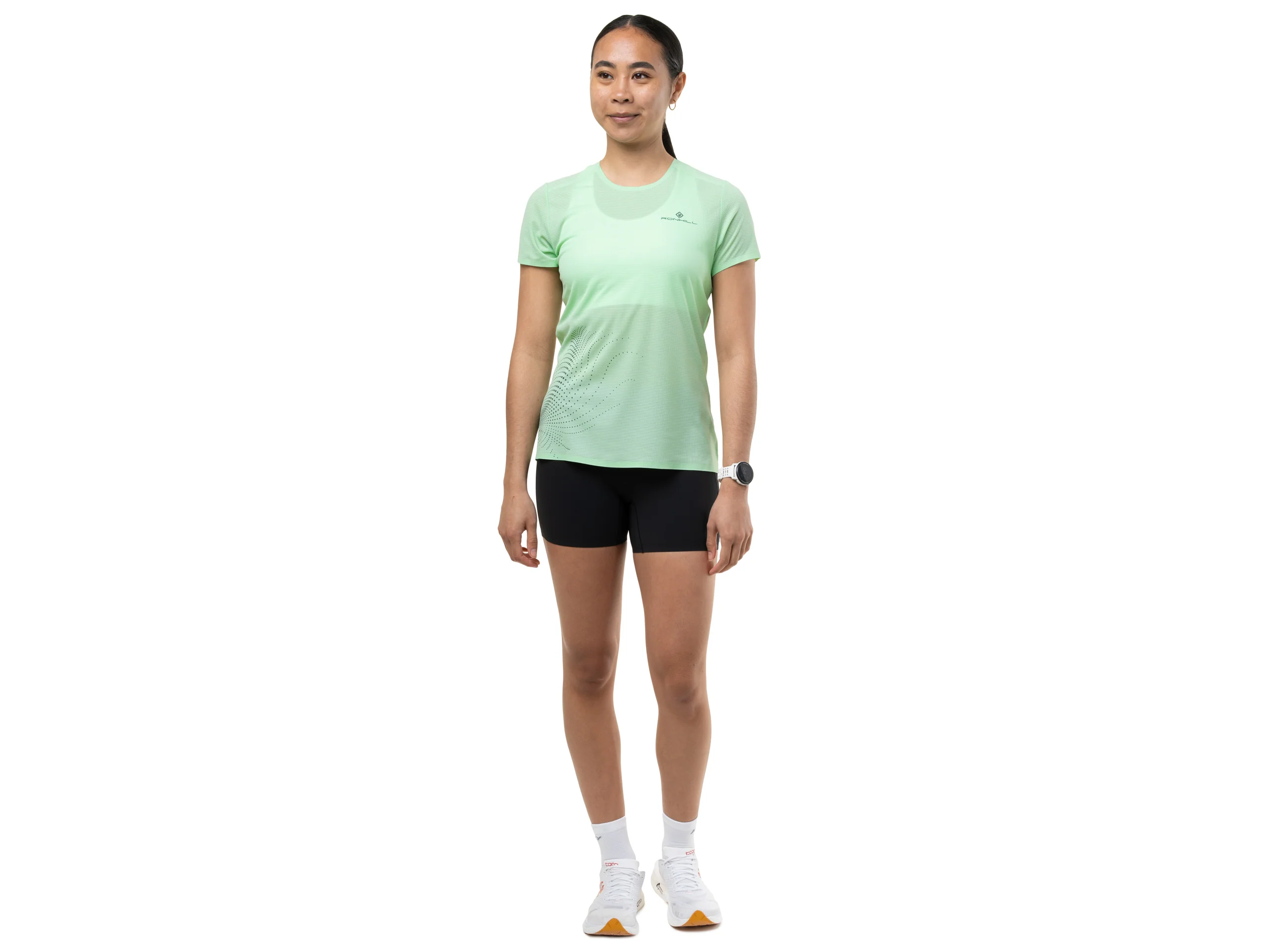 RonHill Womens Tech Race S/S Tee - Seafoam/Laurel - SS26 - Image 3