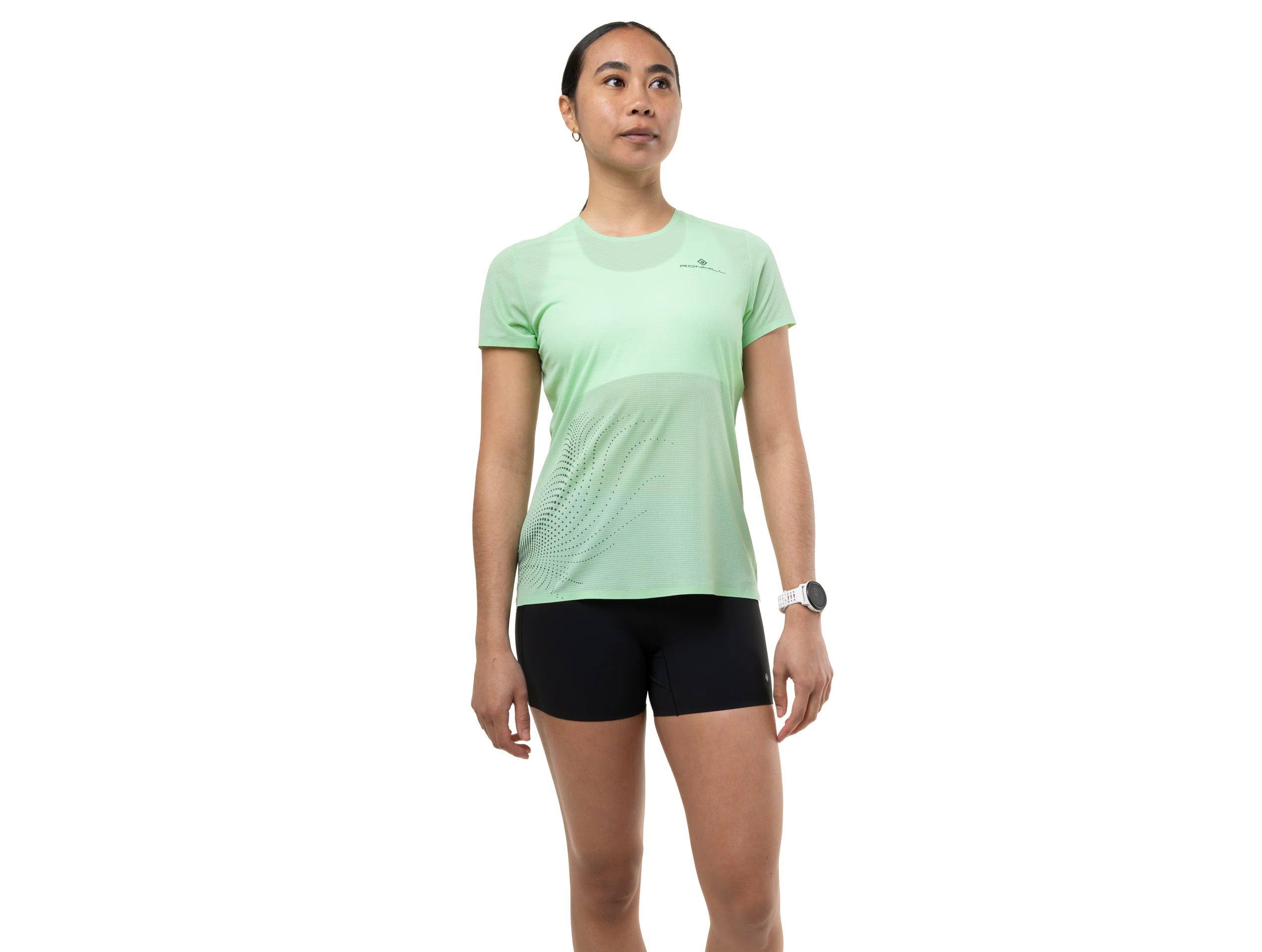 RonHill Womens Tech Race S/S Tee - Seafoam/Laurel - SS26 - Image 4
