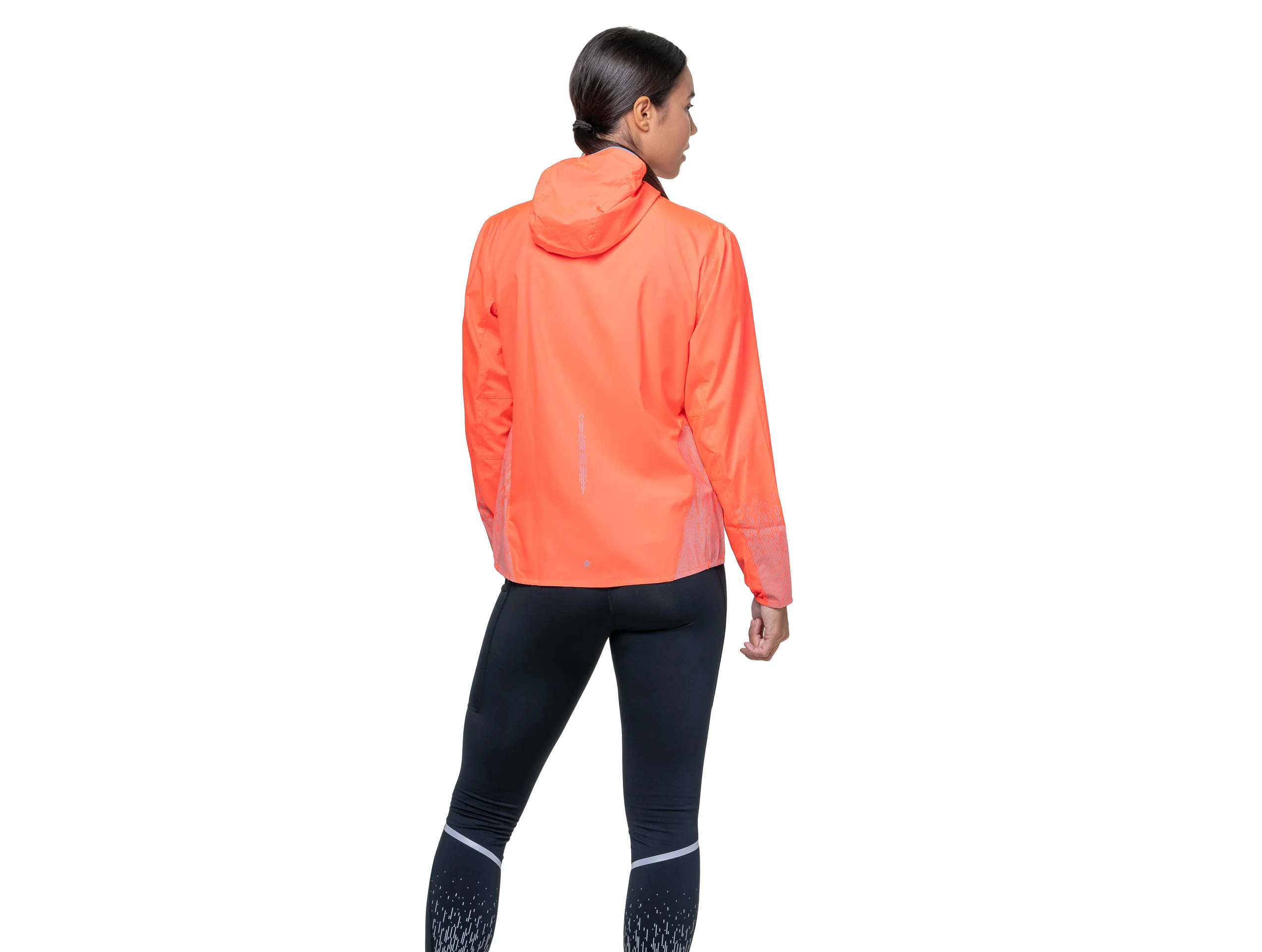 RonHill Womens Tech Reflect Jacket - Hot Coral/Reflect - AW25 - Image 3