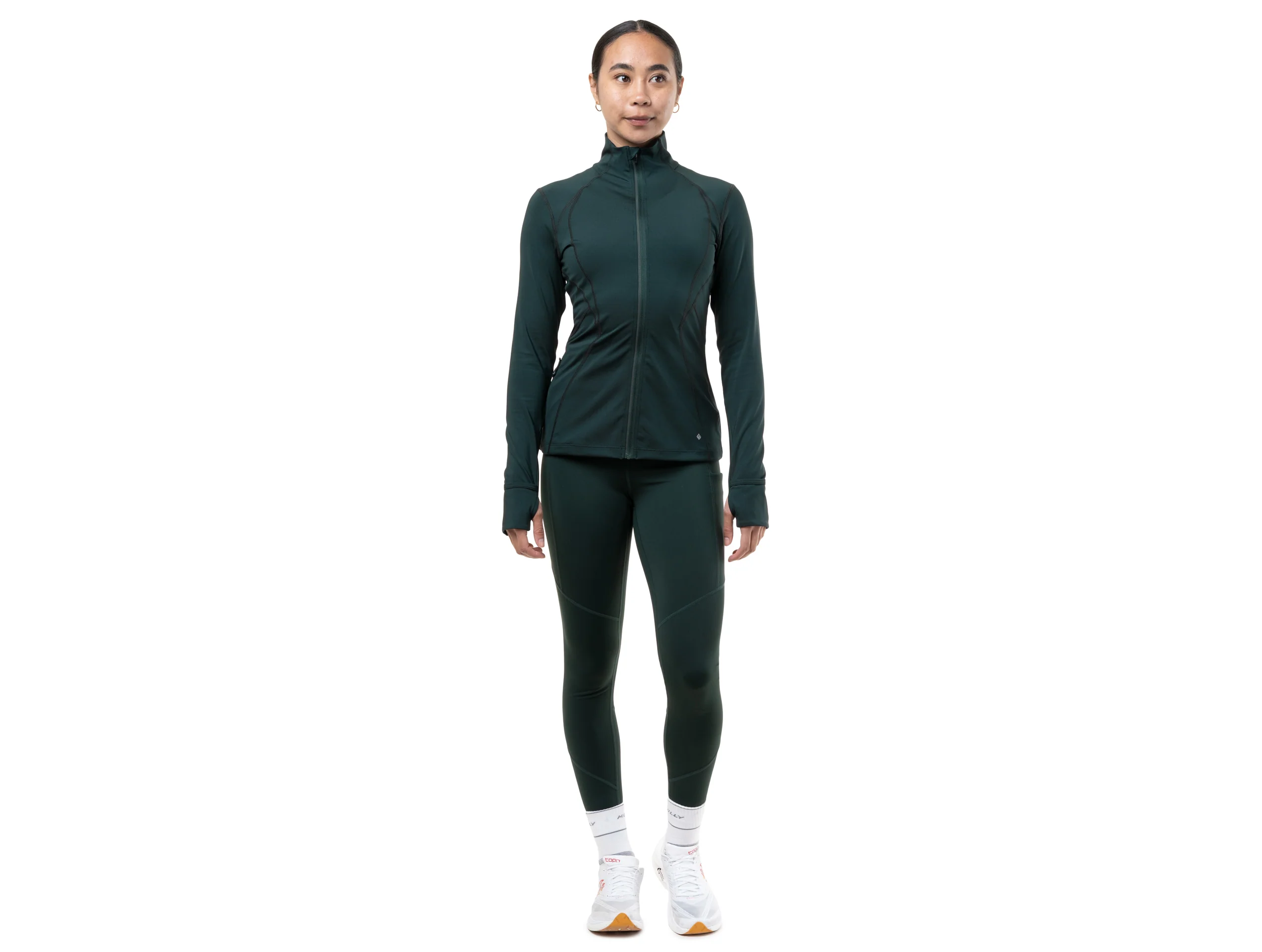 RonHill Womens Tech Tight - Dark Laurel - SS26 - Image 3