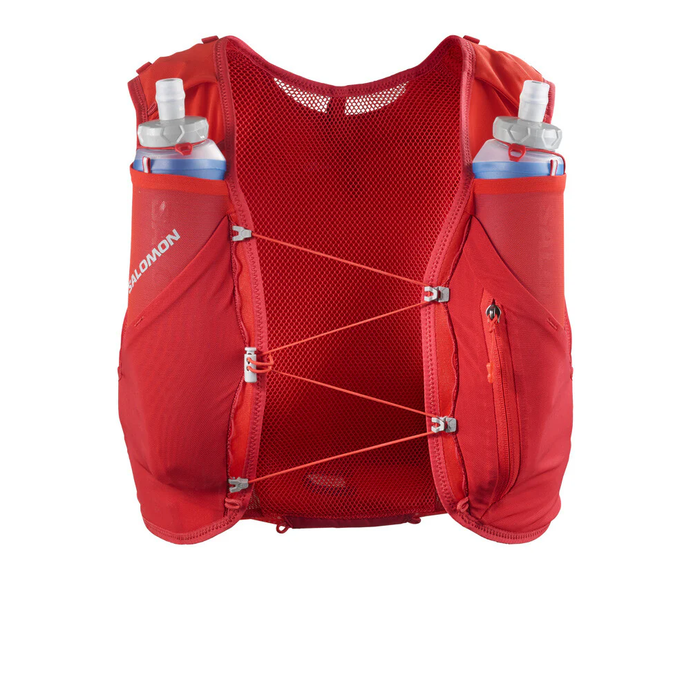 Salomon ADV Skin 5 Unisex Vest with Flasks - Flame Scarlet/Haute Red - Image 2