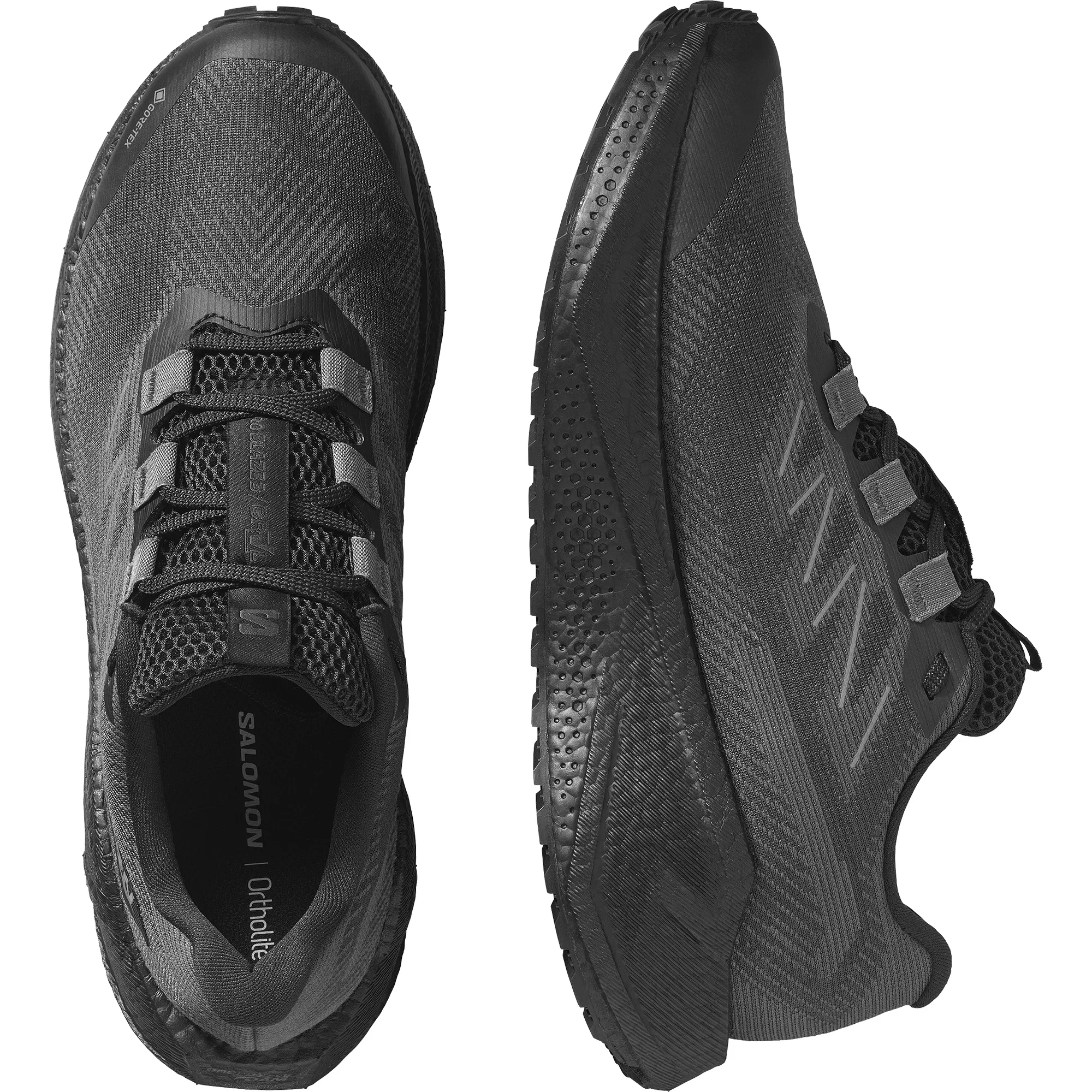 Salomon Mens Aero Blaze 3 GRVL GTX - Black/Asphalt/Black - Trail - AW25 - Image 5