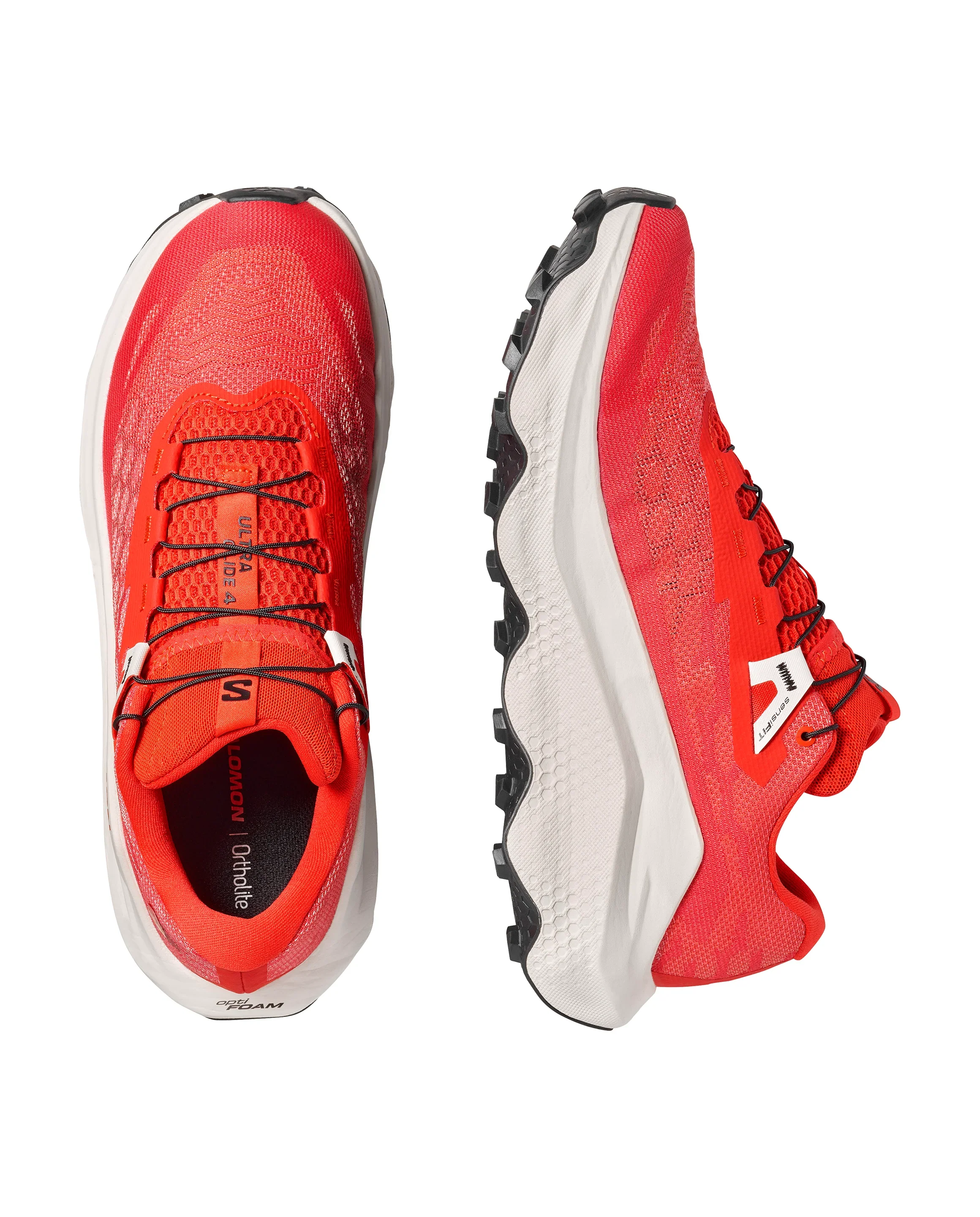 Salomon Mens Ultra Glide 4 - Fiery Red/Vanilla Ice/Black - Trail - SS26 - Image 7
