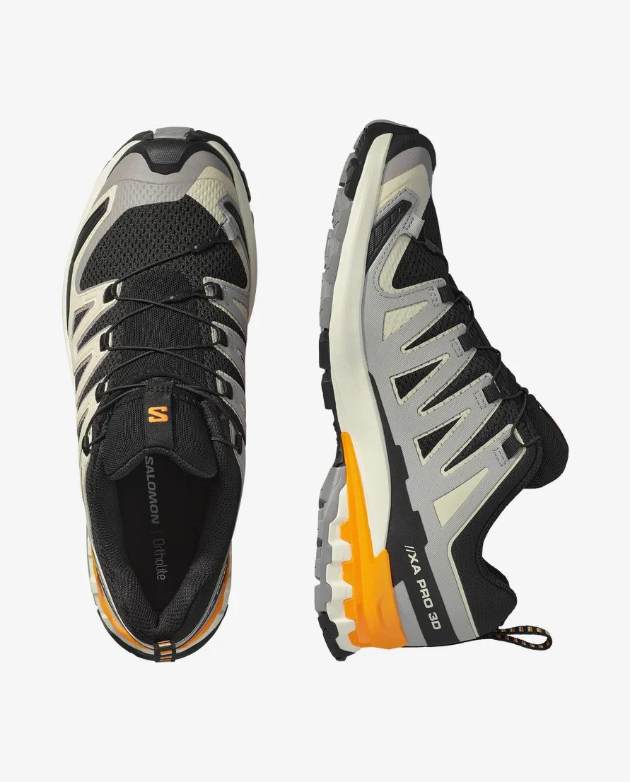 Salomon Mens XA Pro 3D V9 - Black/Gull/Turmeric - Trail - AW25 - Image 4