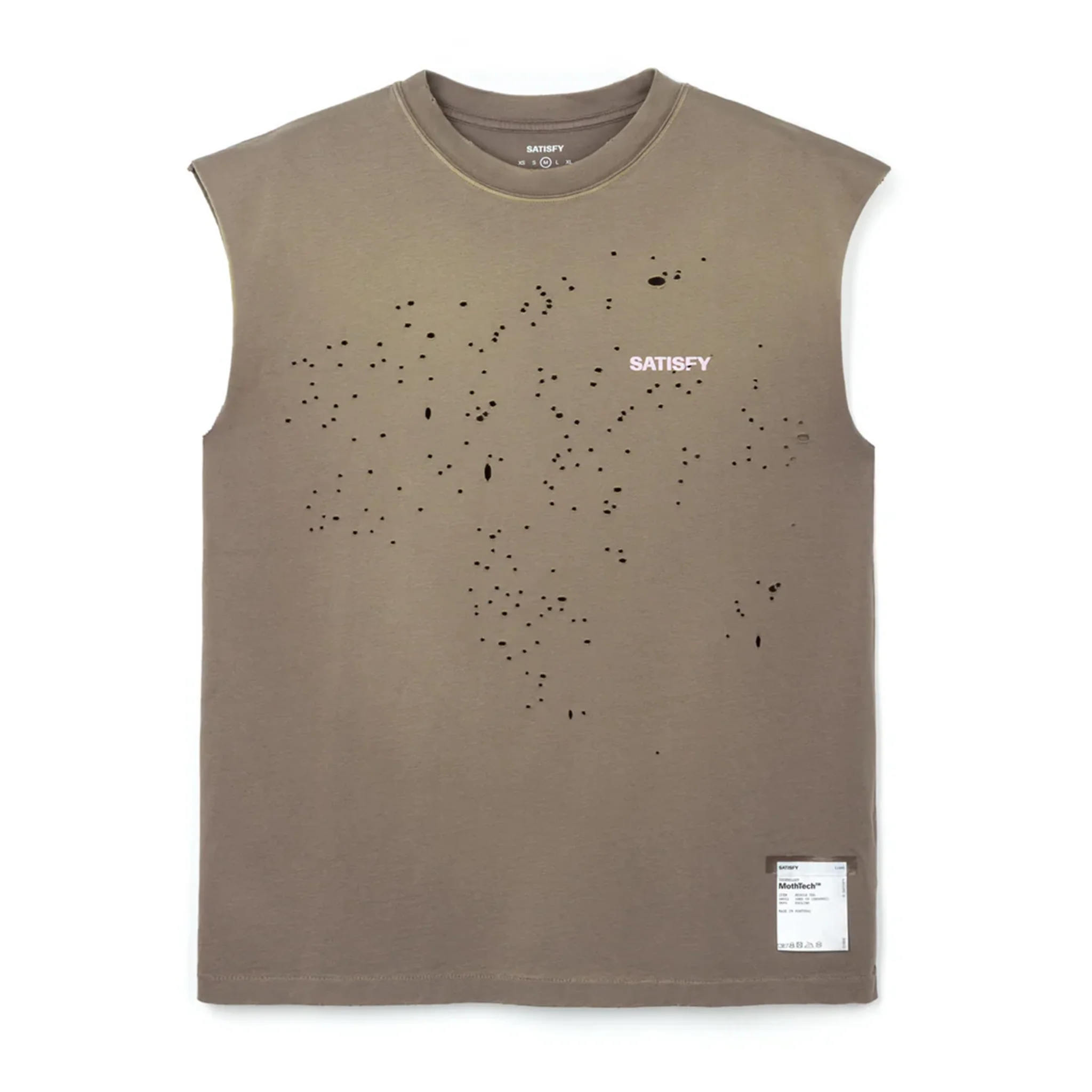 Satisfy Mens MothTech Muscle Tee - SunBleached/Falcon - SS26