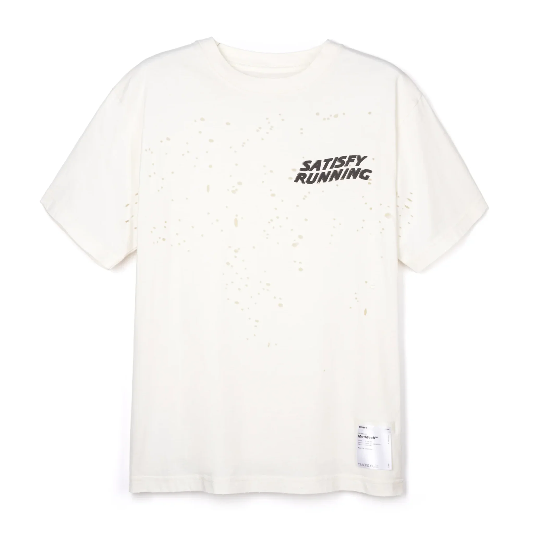 Satisfy Mens MothTech Tee - Off-White - SS26
