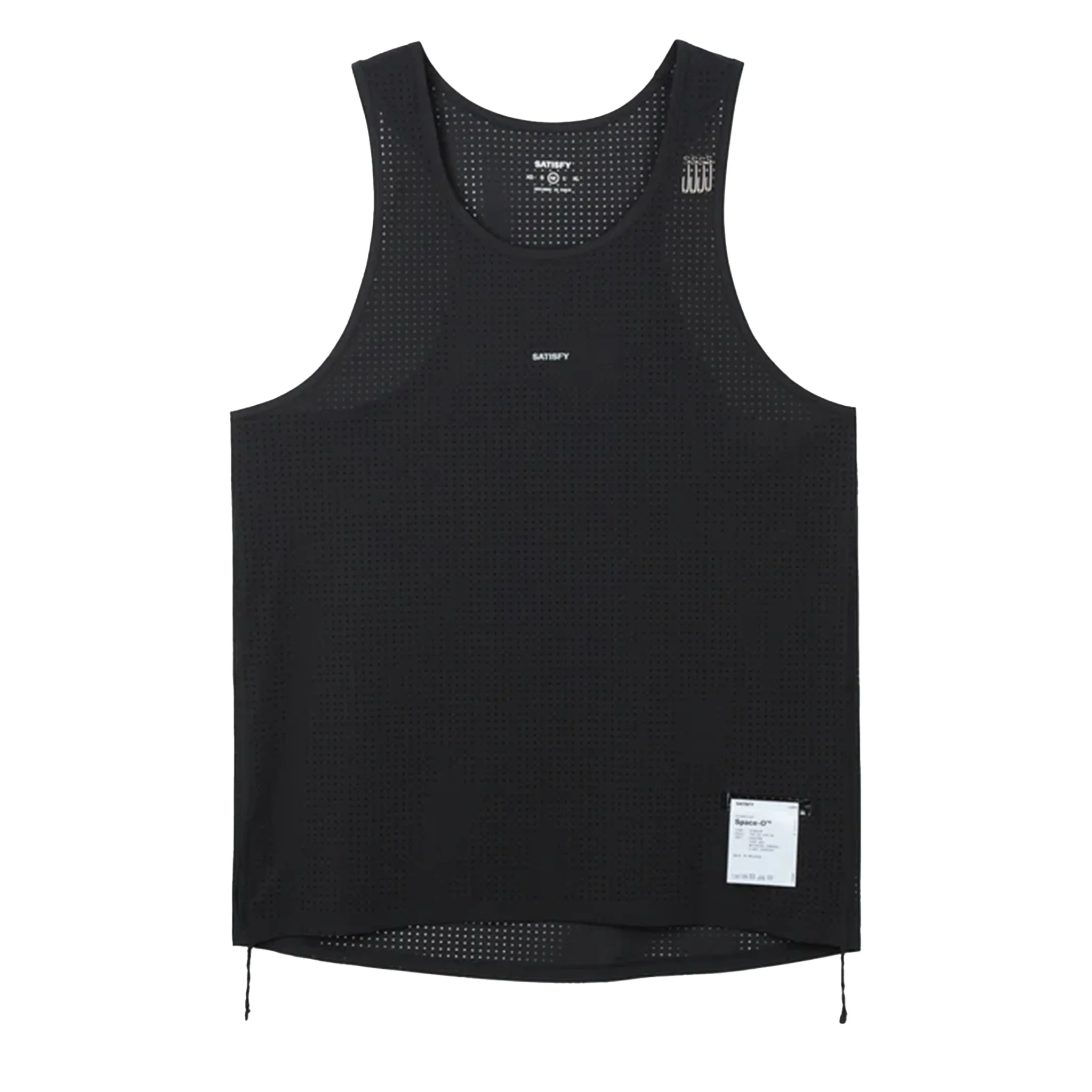 Satisfy Mens Space-O Singlet - Black - SS26