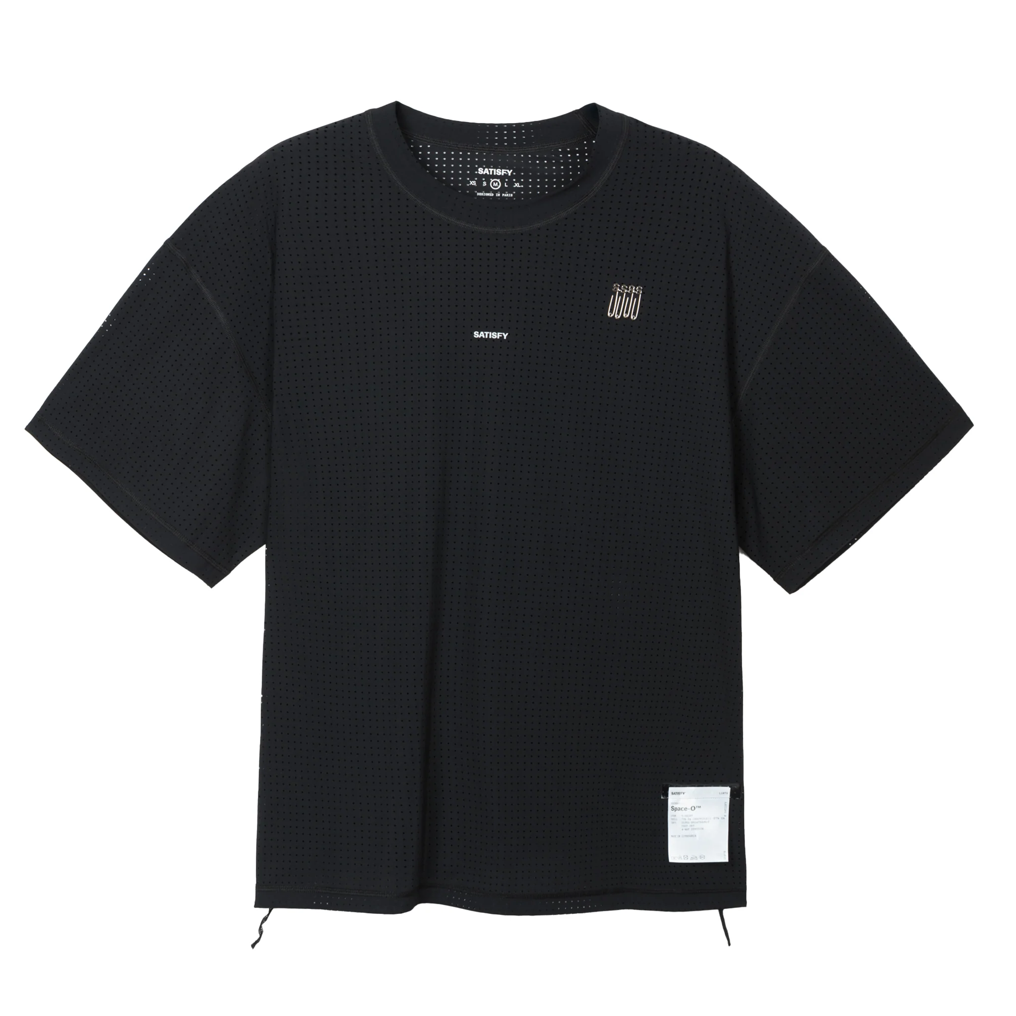 Satisfy Mens Space-O Tee - Black - SS26