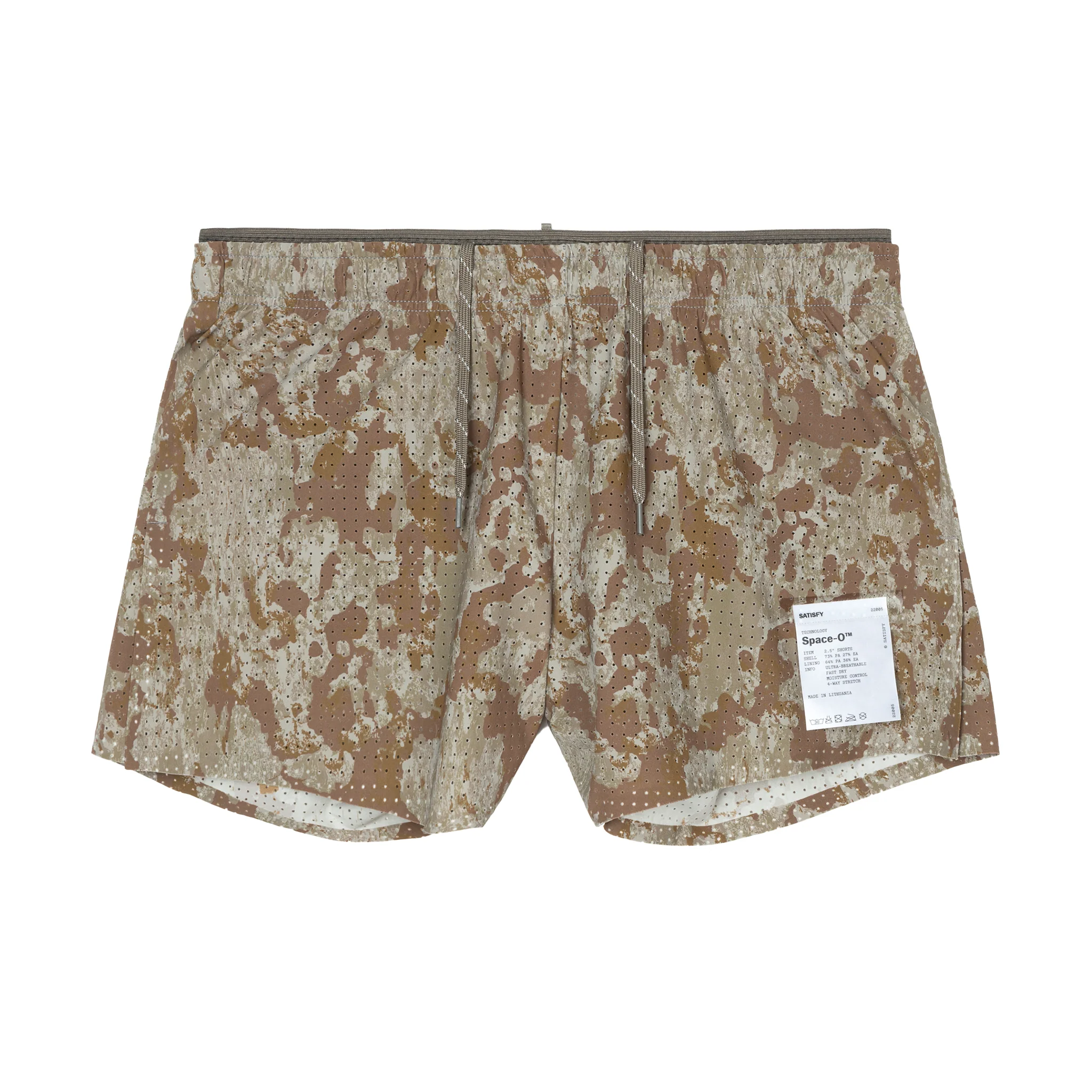 Satisfy Womens Space-O 2.5" Shorts - Camo - SS26