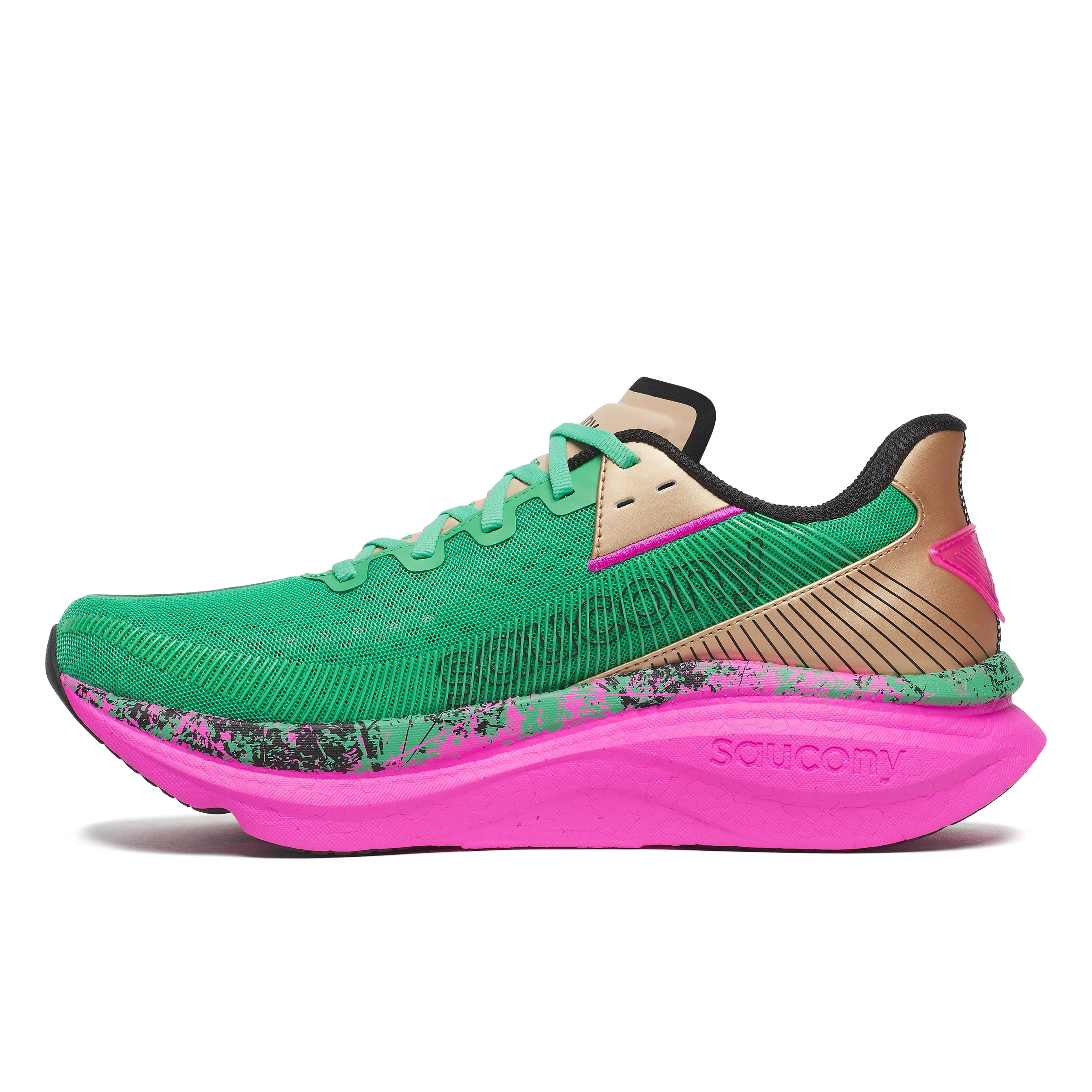 Saucony Mens Endorphin Azura - Garden/Black - Neutral - SS26 - Image 3