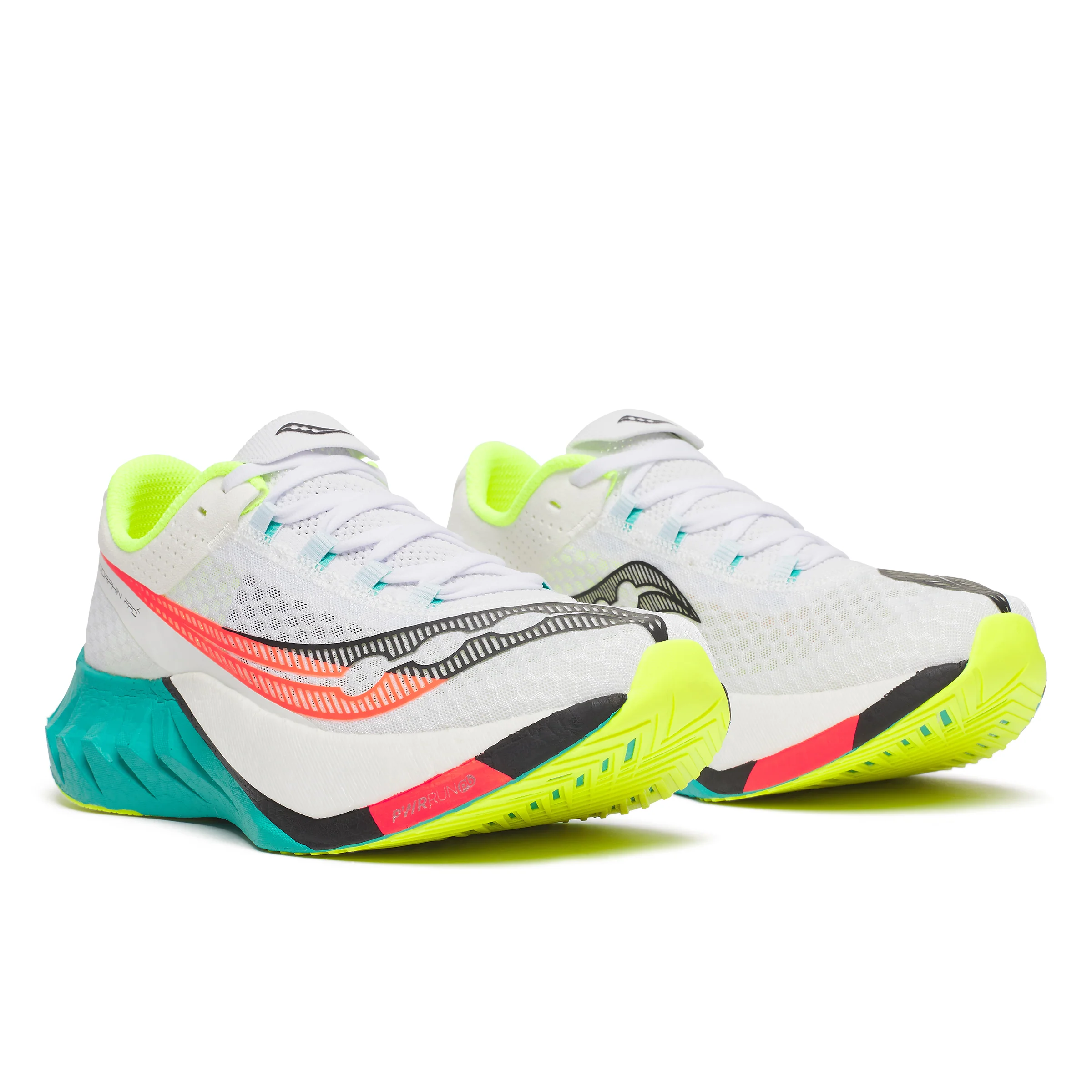 Saucony Mens Endorphin Pro 4 - White/Mutant - Neutral - AW25 - Image 3
