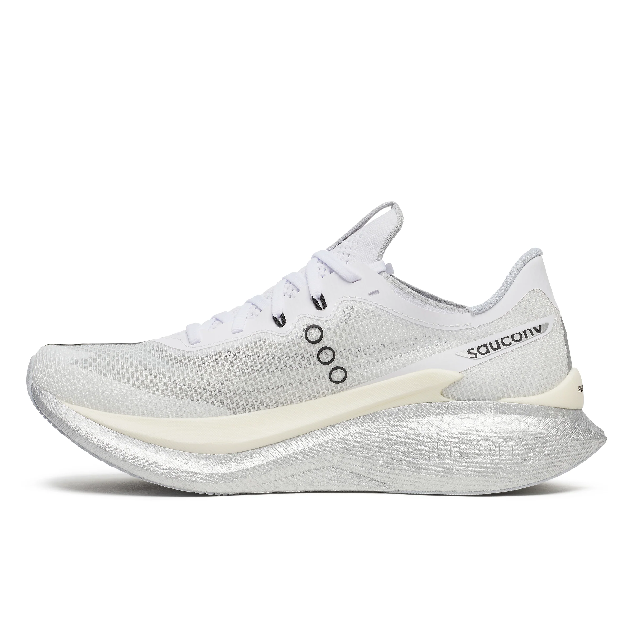 Saucony Mens Endorphin Pro 5 - White/Black - Neutral - SS26 - Image 3
