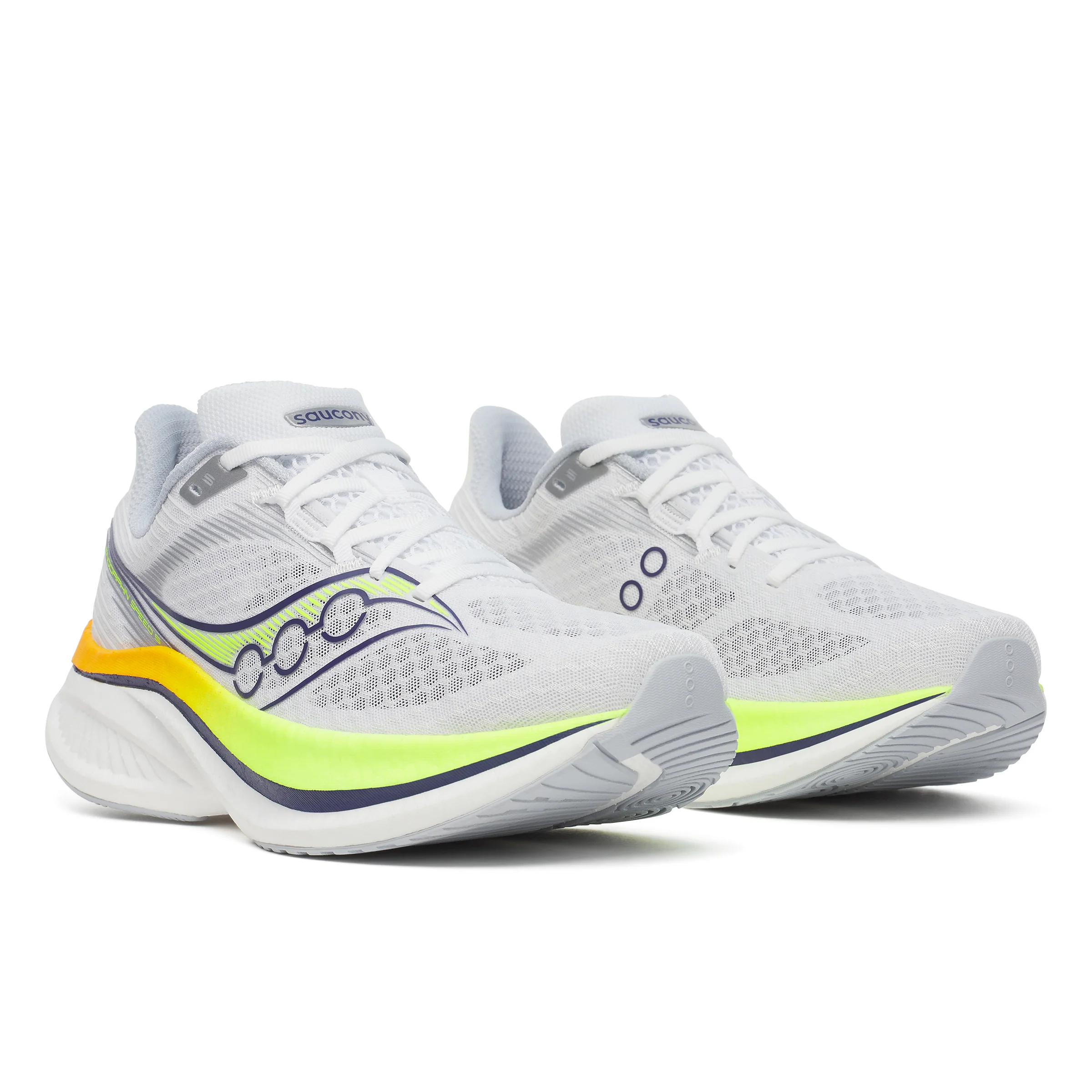 Saucony Mens Endorphin Speed 5 - White/Citron - Neutral - AW25 - Image 6