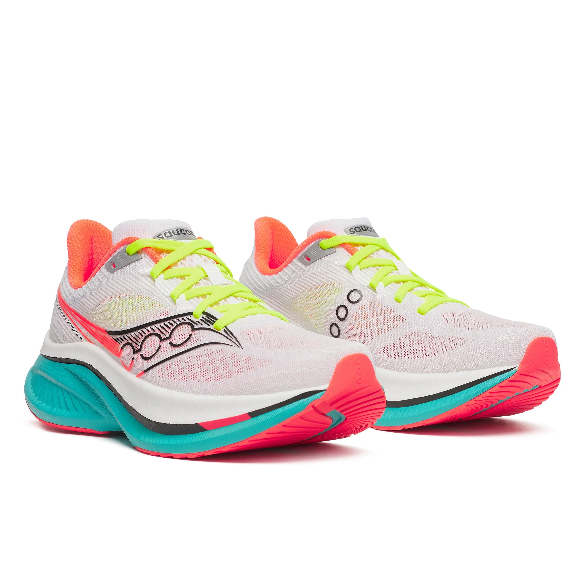 Saucony Mens Endorphin Speed 5 - White/Mutant - Neutral - AW25 - Image 3