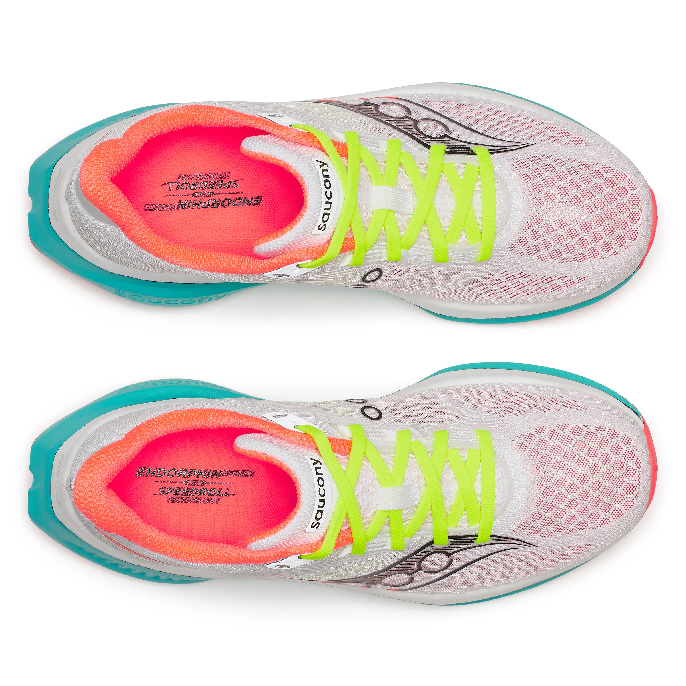 Saucony Mens Endorphin Speed 5 - White/Mutant - Neutral - AW25 - Image 6
