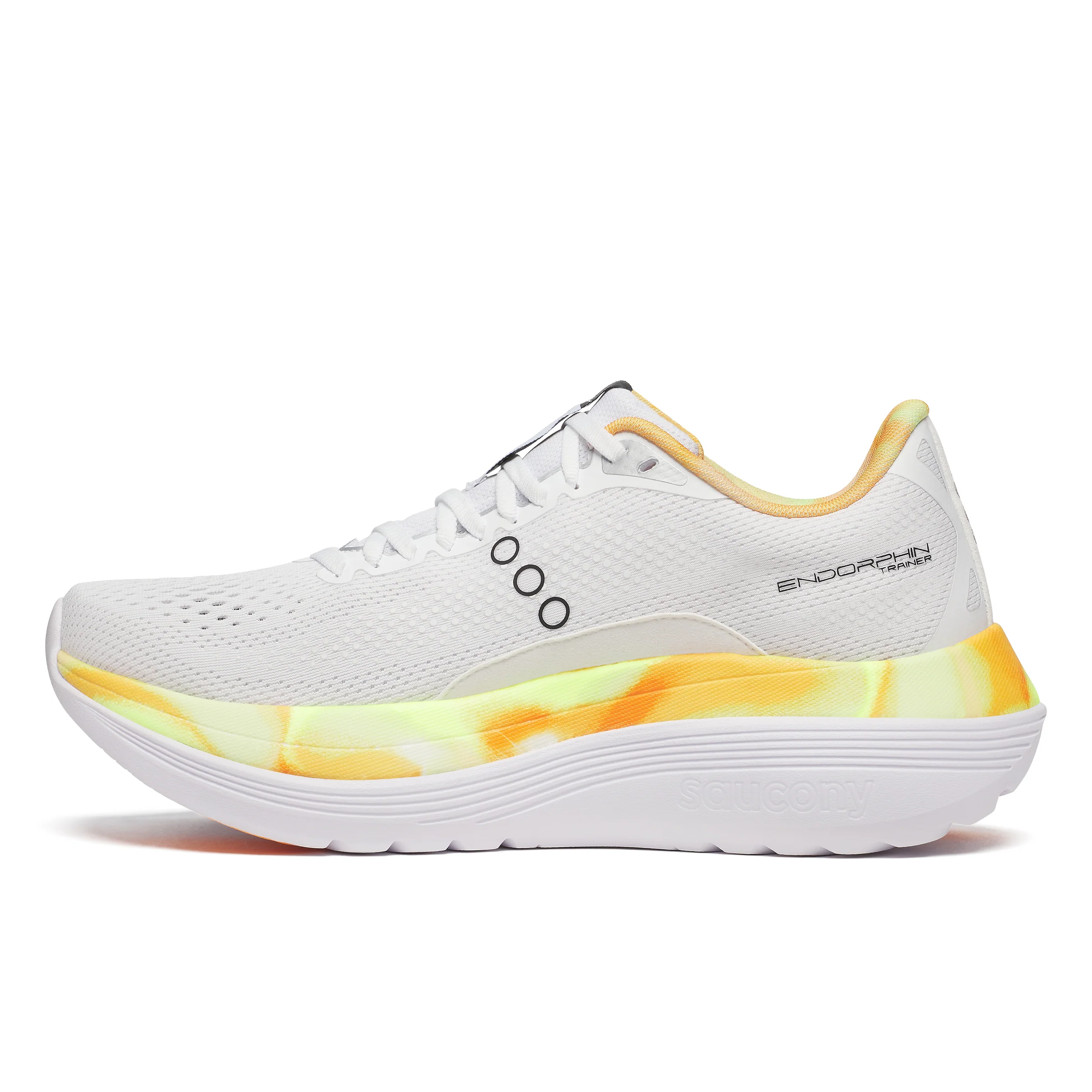 Saucony Mens Endorphin Trainer - White/Black - Neutral - SS25 - Image 4