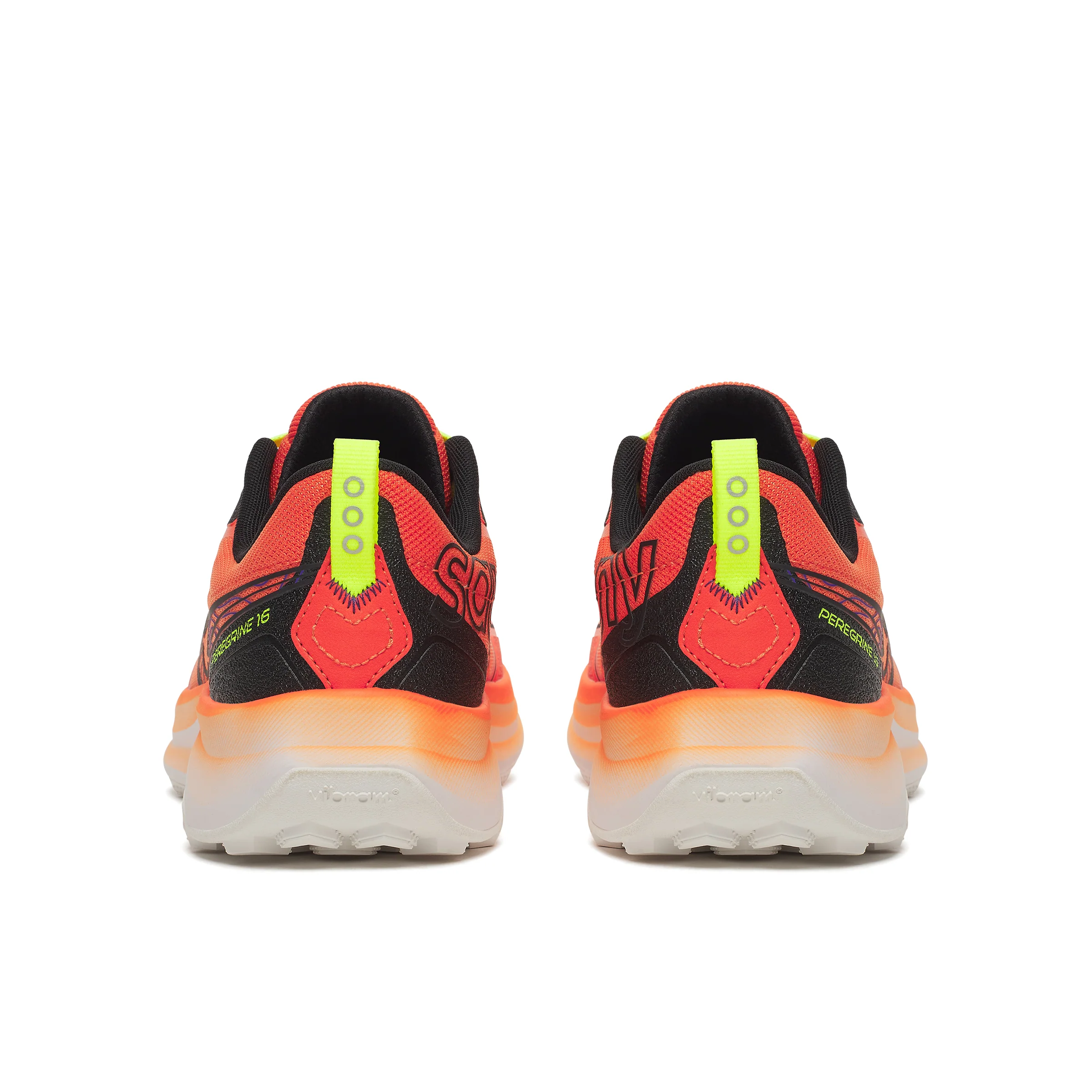 Saucony Mens Peregrine 16 - Fire/Black - Trail - SS26 - Image 6