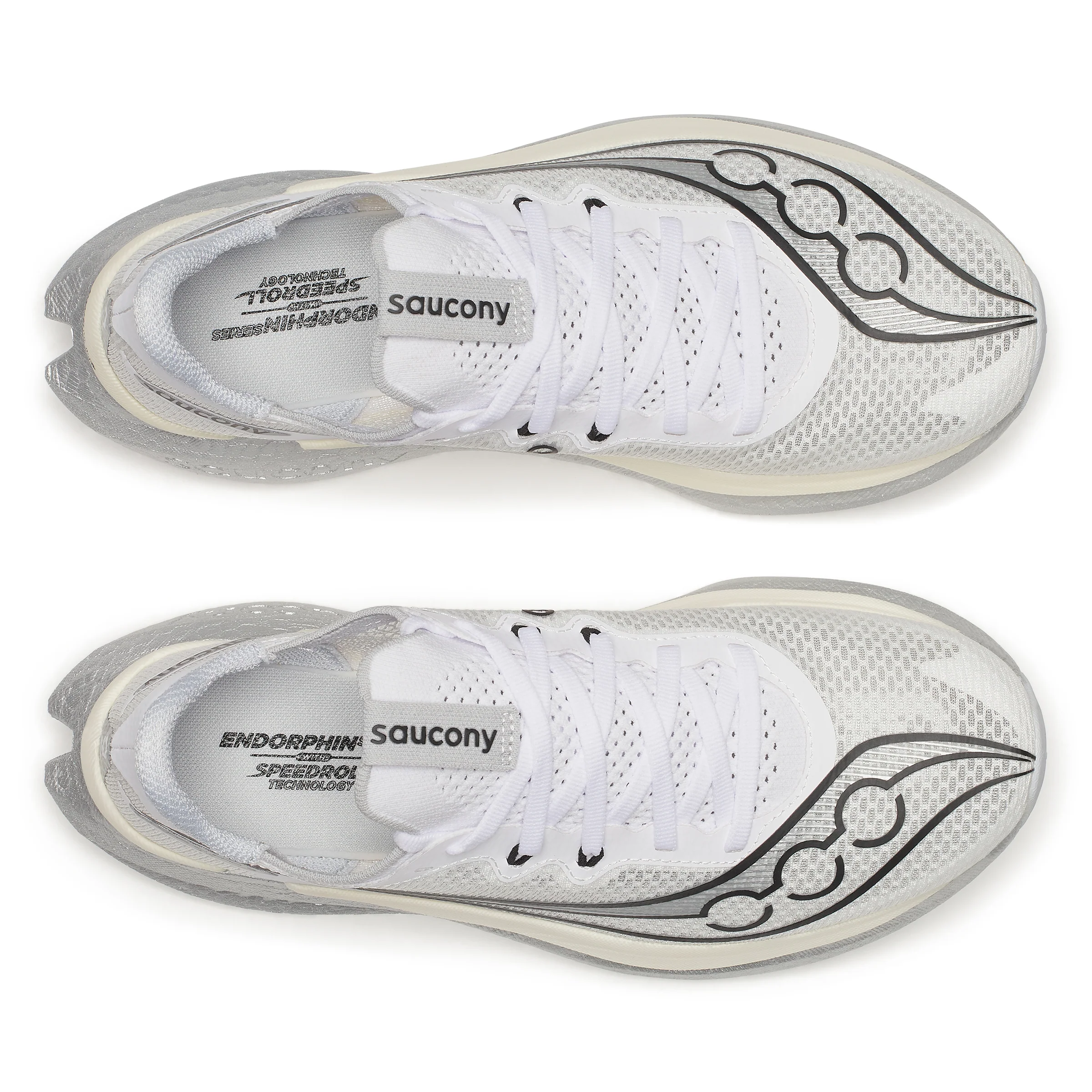 Saucony Womens Endorphin Pro 5 - White/Black - Neutral - SS26 - Image 6