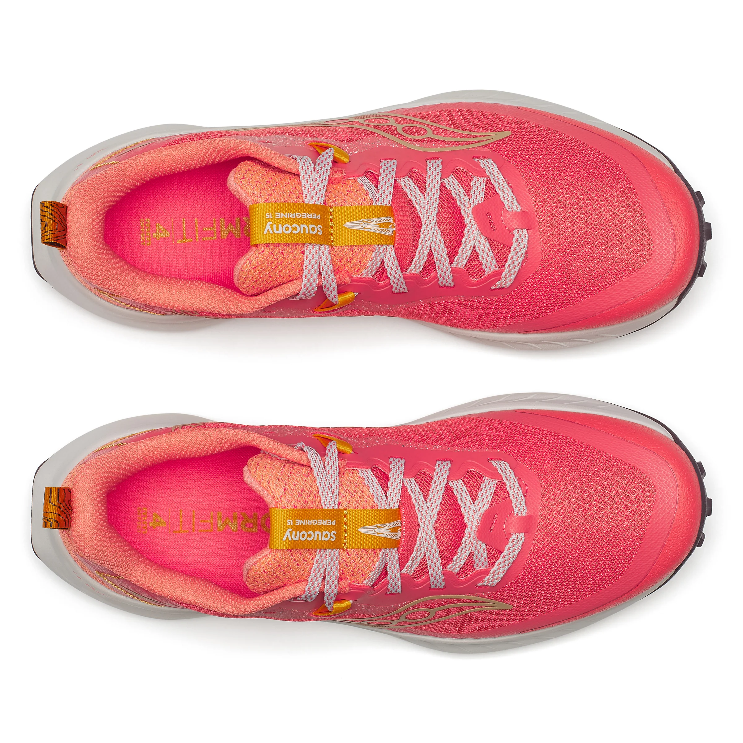 Saucony Womens Peregrine 15 - Coral/Salmon - Trail - AW25 - Image 4