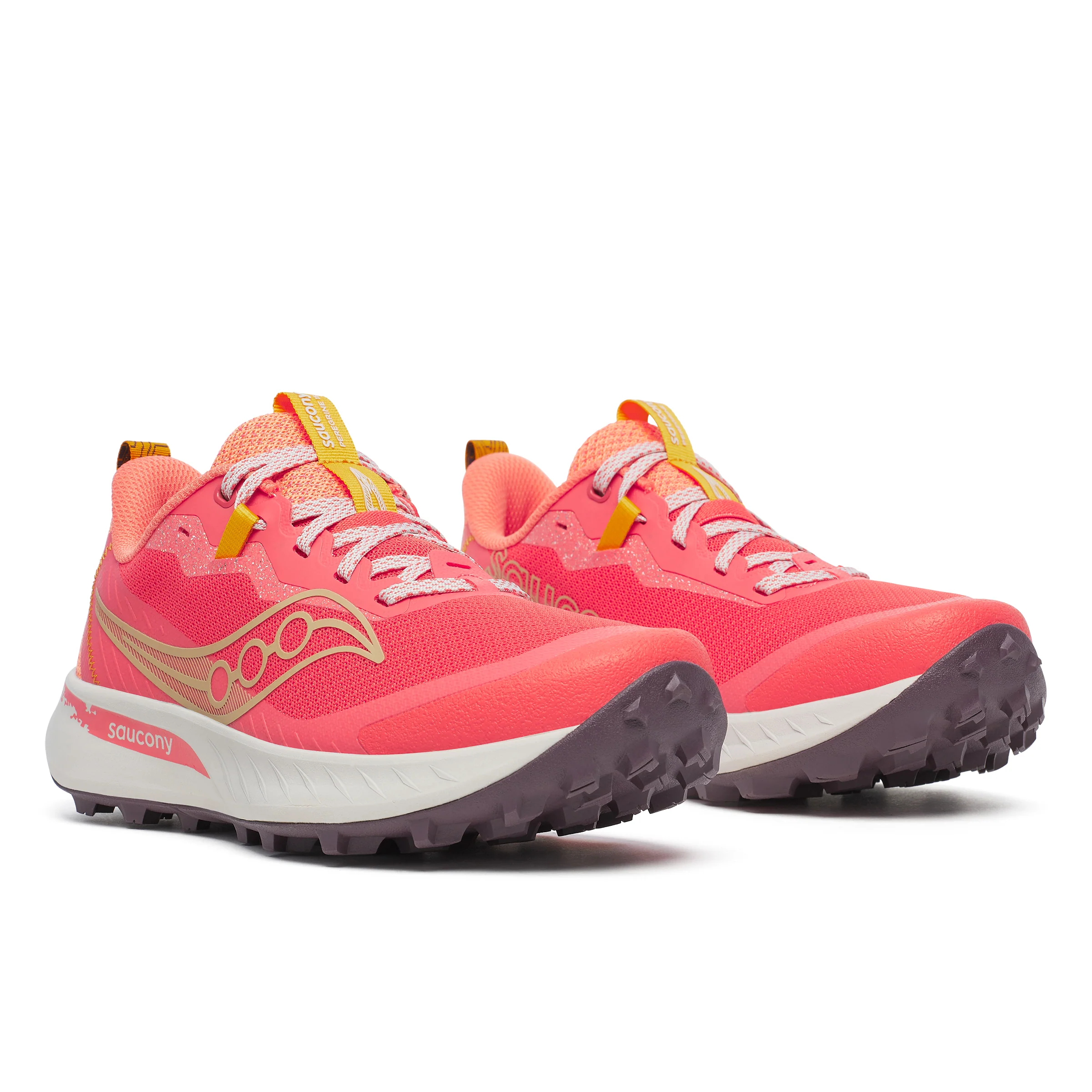 Saucony Womens Peregrine 15 - Coral/Salmon - Trail - AW25 - Image 5
