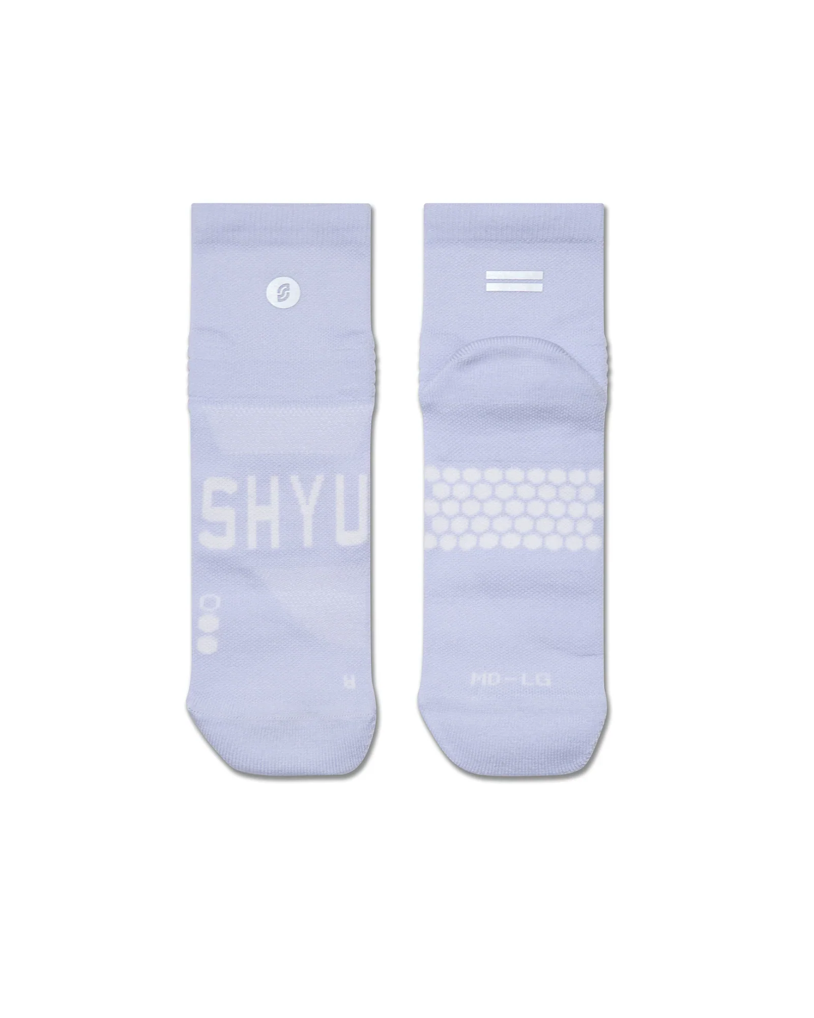 SHYU Racing Quarter Crew Socks - Lilac/Lilac/Lilac - Image 2